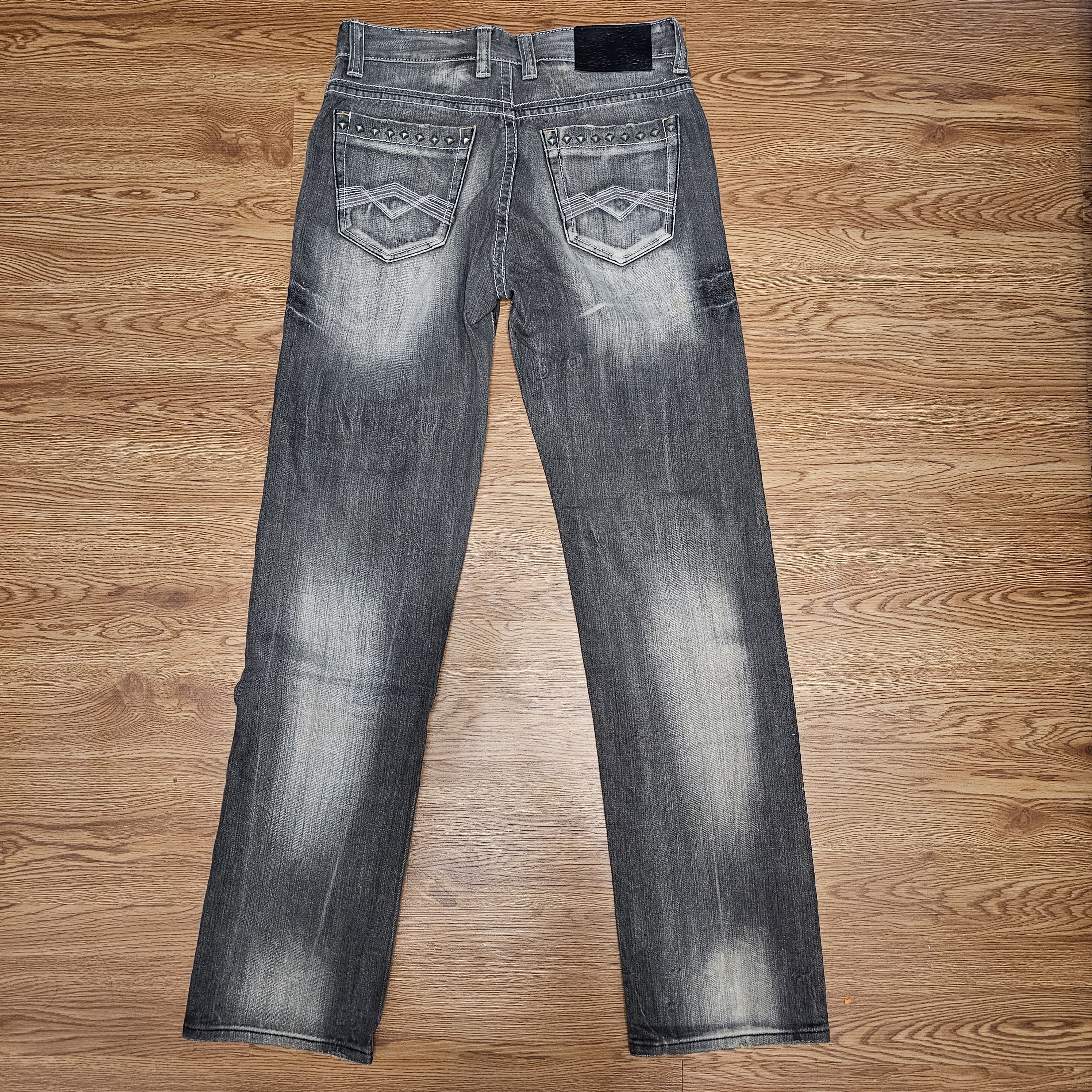 Hysteric Glamour Vintage IBS Jeans Studded Patchwork Distressed Jeans Size US 30 / EU 46 - 2 Thumbnail