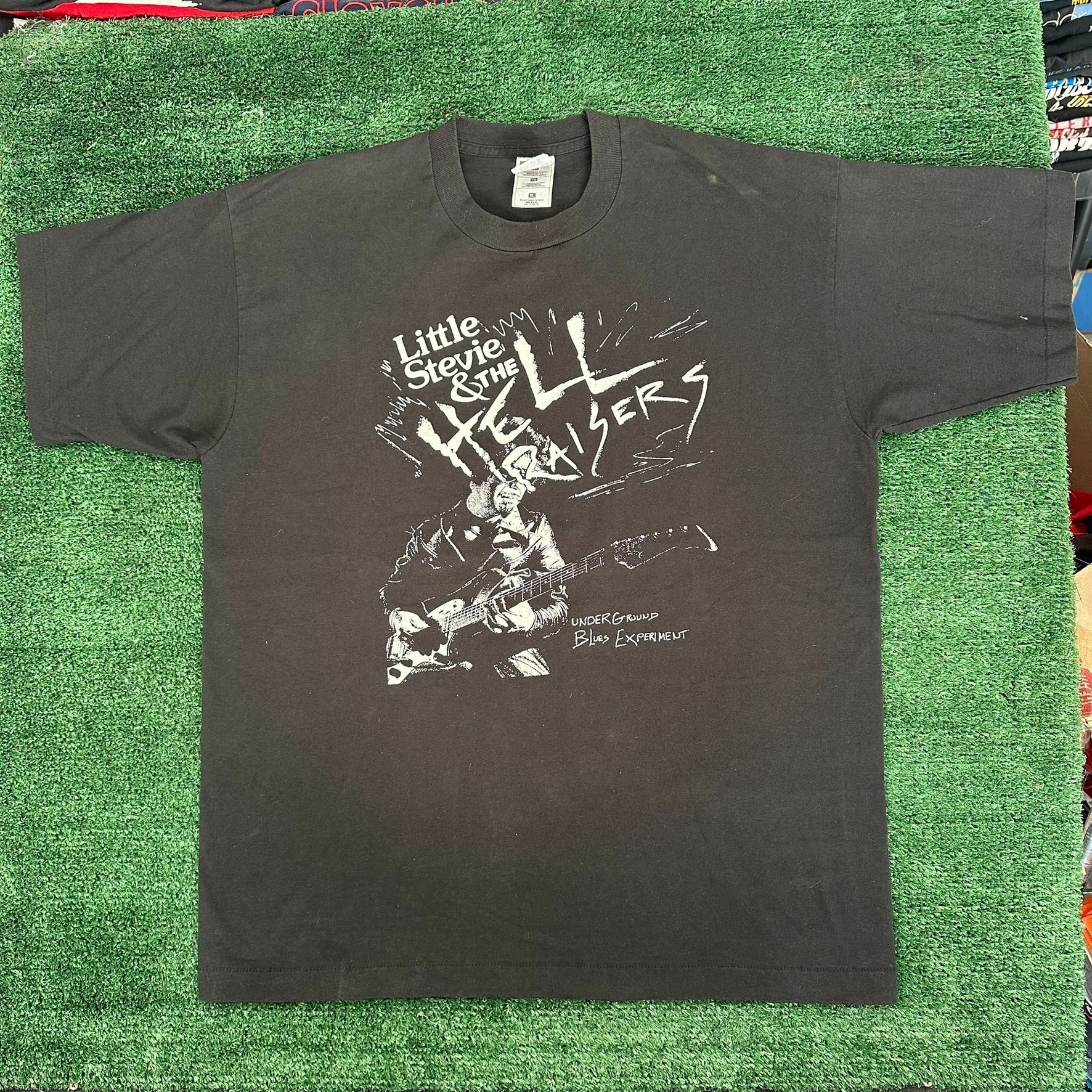Band Tees Vintage 90s Little Stevie & The Hell Raisers T-Shirt Blues S Size US XL / EU 56 / 4 - 1 Thumbnail