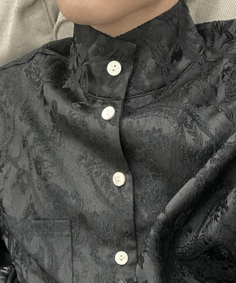 Japanese Brand × Vintage Retro fashion paisley jacquard button up shirt Size US M / EU 48-50 / 2 - 5 Thumbnail