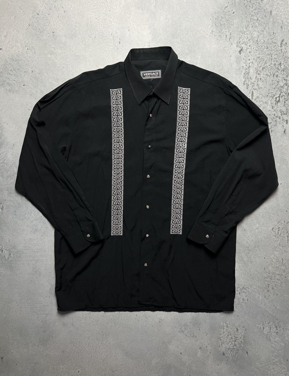 Versace Jeans Couture Vintage Versace Bondage Long Sleeve Rare Archive Shirt Lux Size US XL / EU 56 / 4 - 1 Thumbnail