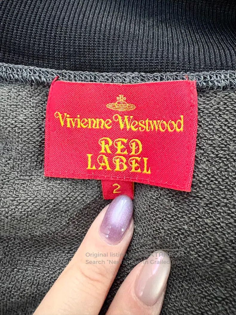 Vivienne Westwood Vivienne Westwood Vintage Grey and Black Saturn Hoodie Size M / US 6-8 / IT 42-44 - 7 Thumbnail