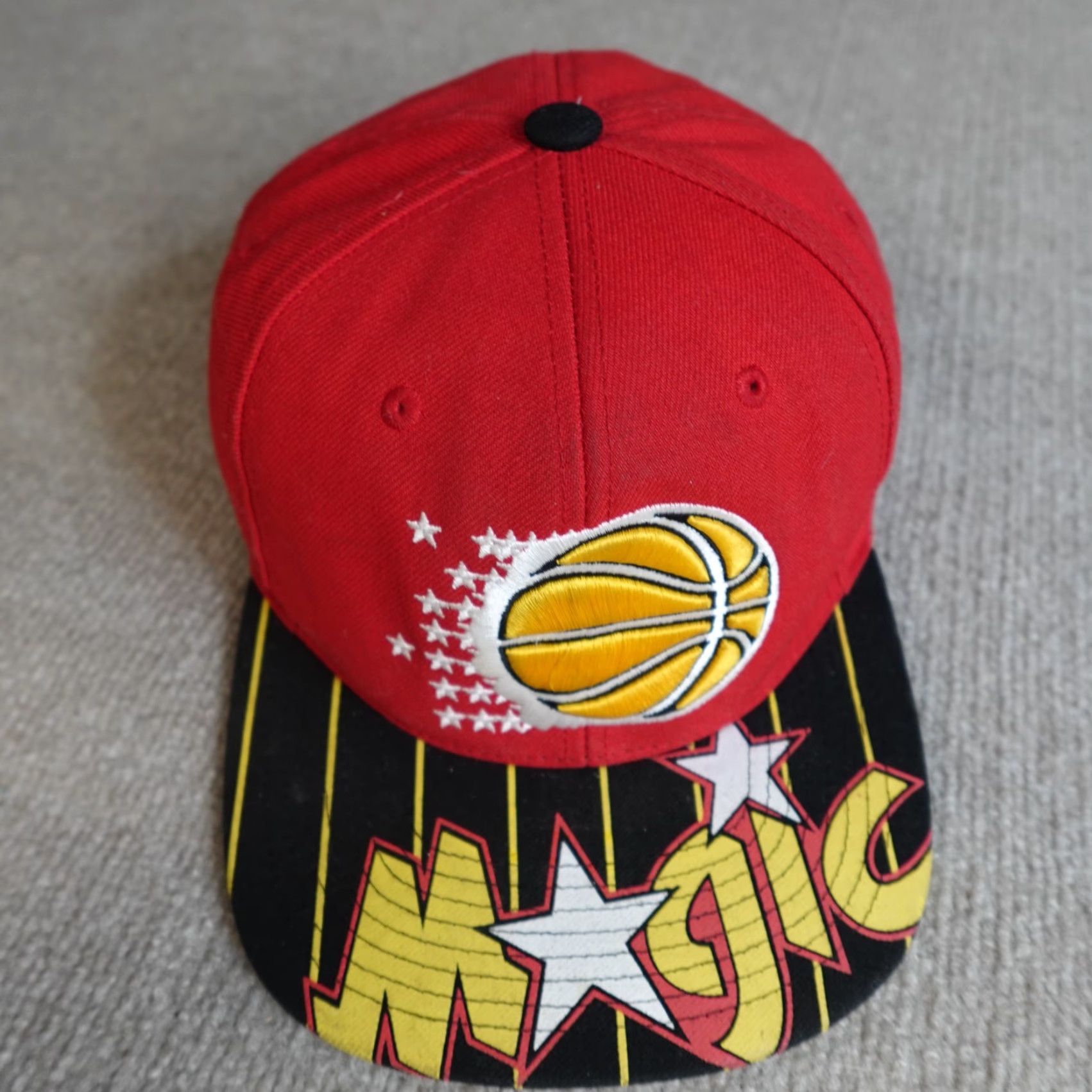 Mitchell & Ness Mitchell & Ness Orlando Magic Hat Red Embroidered Hardwood Classics Snapback Men One Size Cotton Size ONE SIZE - 6 Thumbnail