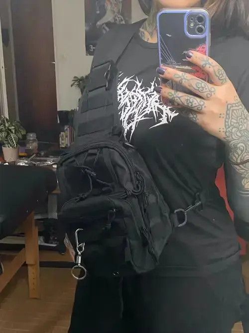 Other Tactical Men Chest Bags Designer Cool Shoulder Crossbody Bag Size ONE SIZE - 2 Thumbnail