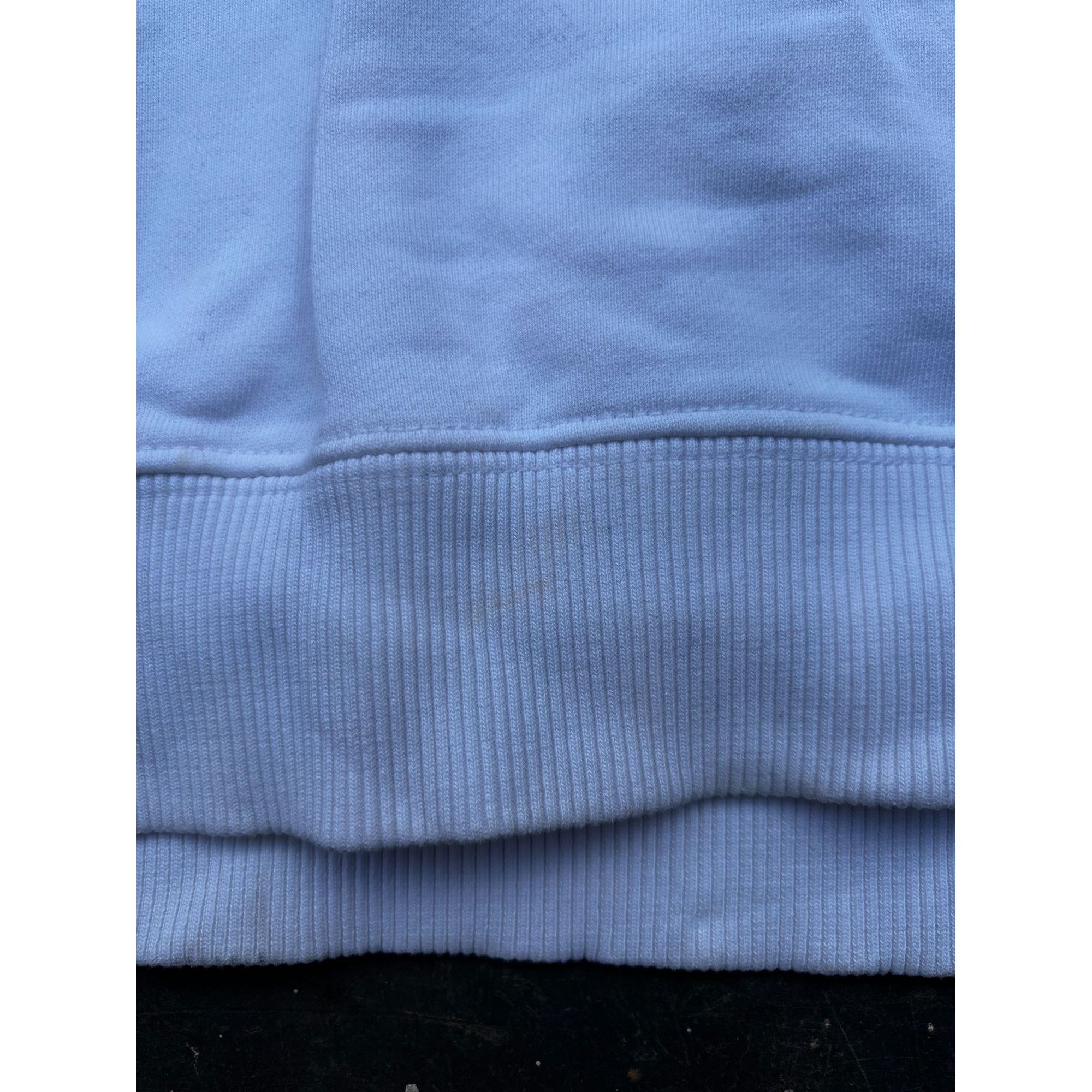 JW Anderson J.W. Anderson White Iconic Half Zip Sweatshirt With Art Prin Size US M / EU 48-50 / 2 - 3 Thumbnail