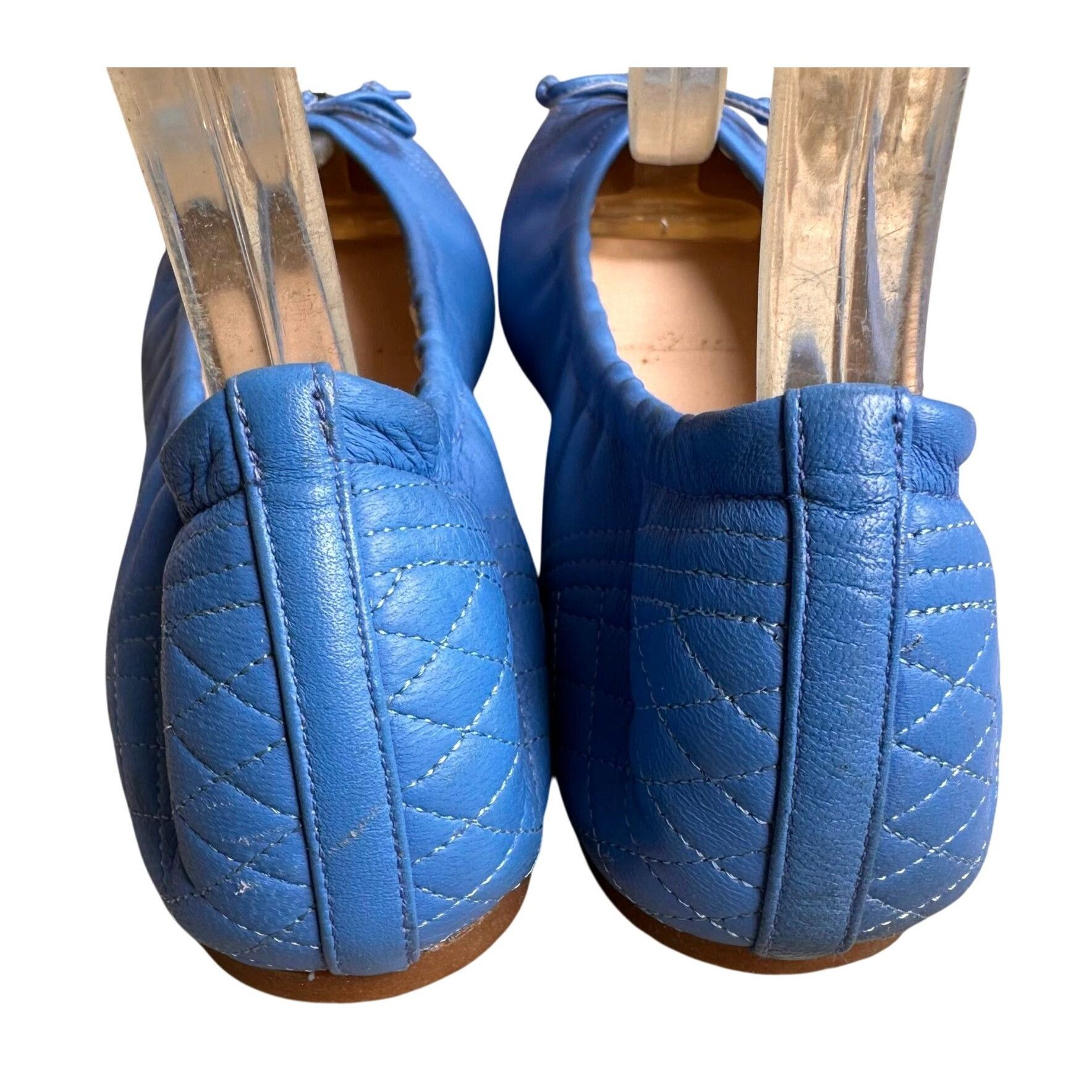 Other L K Bennett London Royal Blue Nappa Leather Sissy Ballet Fla Size US 8.5 / IT 38.5 - 6 Thumbnail