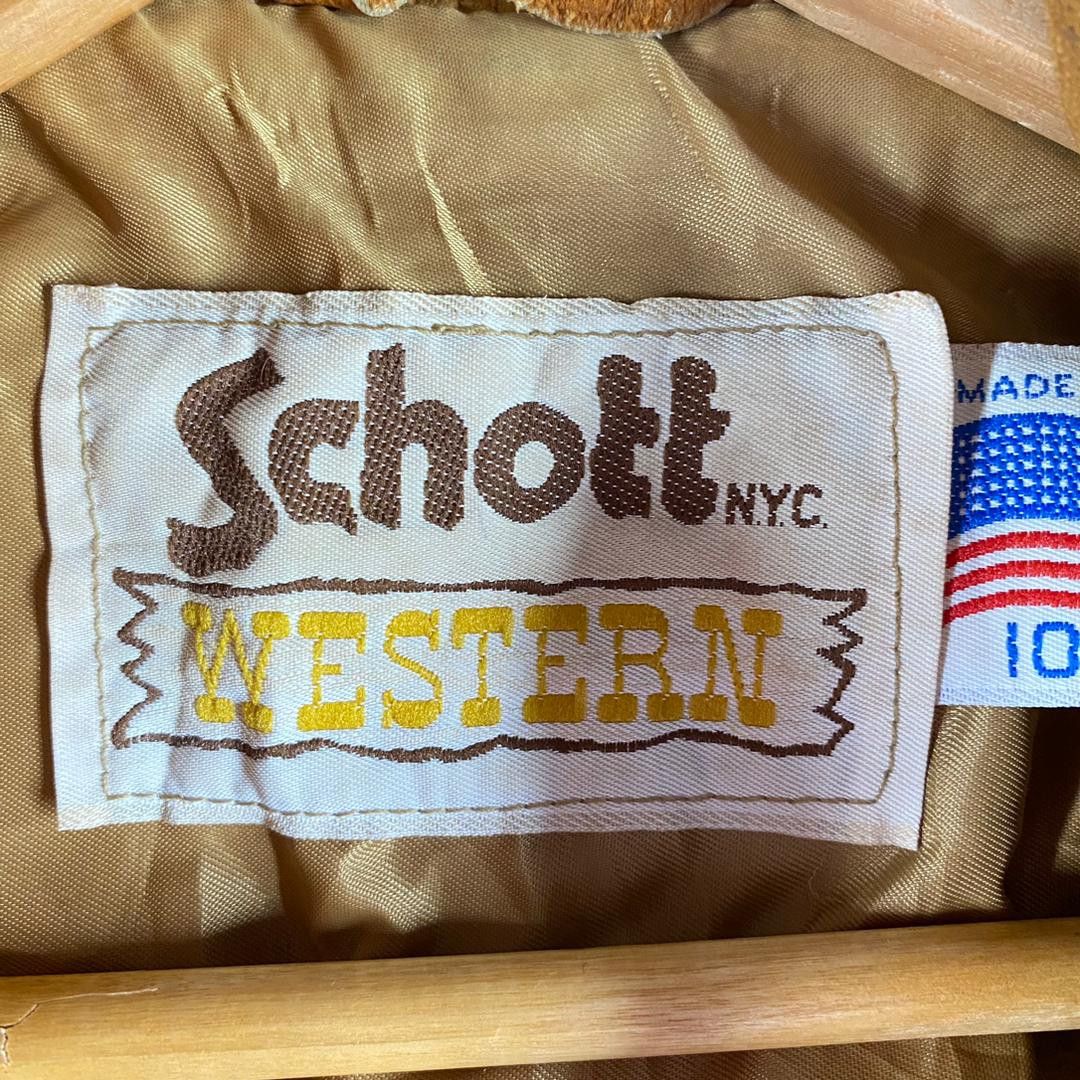 Schott Vintage 80s Schott Western Leather Motorcycles Jacket Size US M / EU 48-50 / 2 - 17 Thumbnail