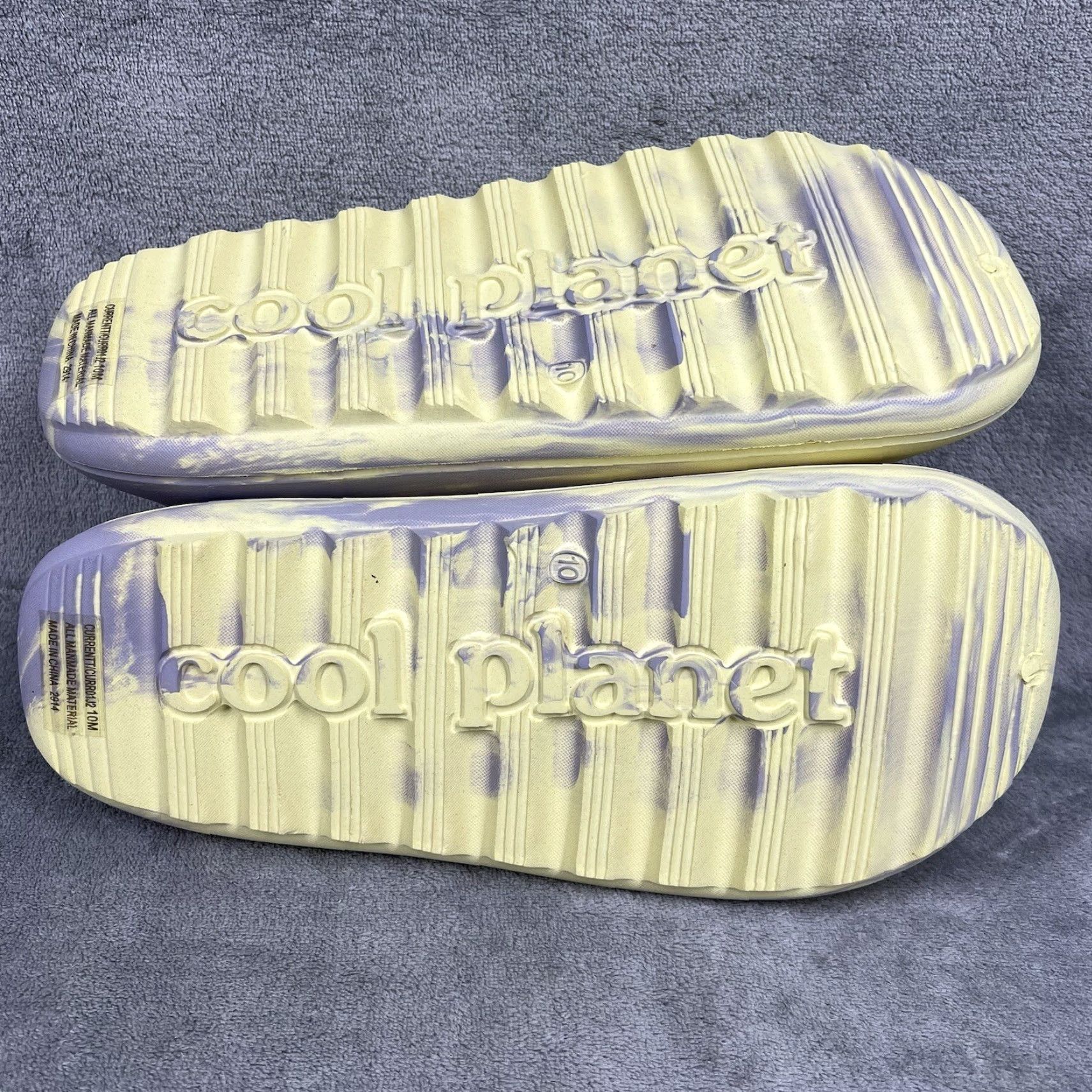 Steve Madden VINTAGE Steve Madden Womens Clogs Size 10 Cool Planet Algae Foam Earth Yellow Gray Slide Womens 10 Steve Madden Leather not required? Size US 10 / IT 40 - 4 Thumbnail