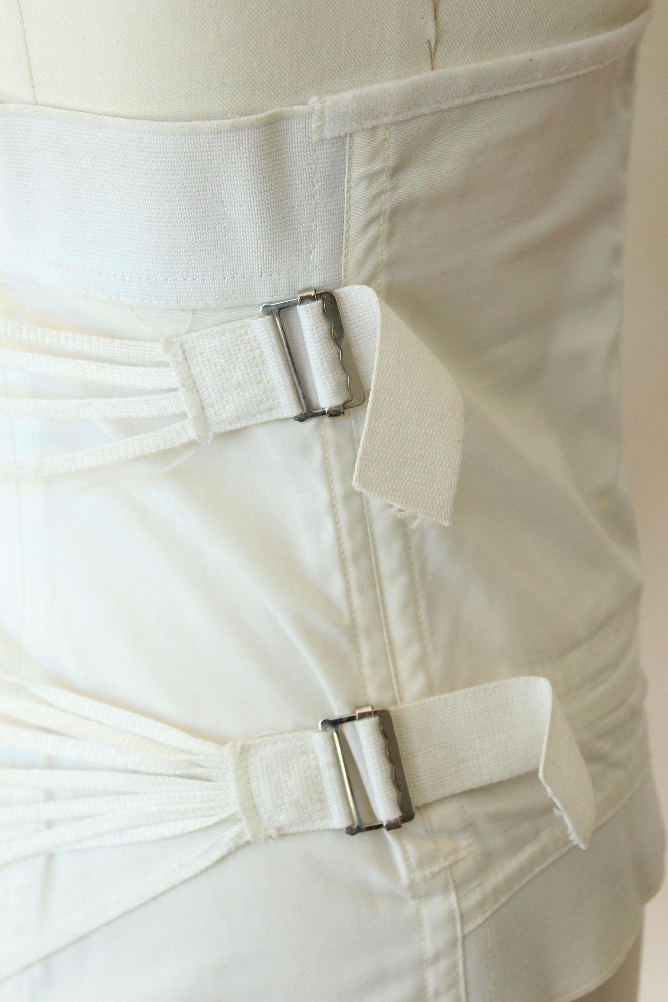 Vintage Vintage 1970s Boned Corset, Sears Medical Laced Girdle Suppo Size ONE SIZE - 7 Thumbnail