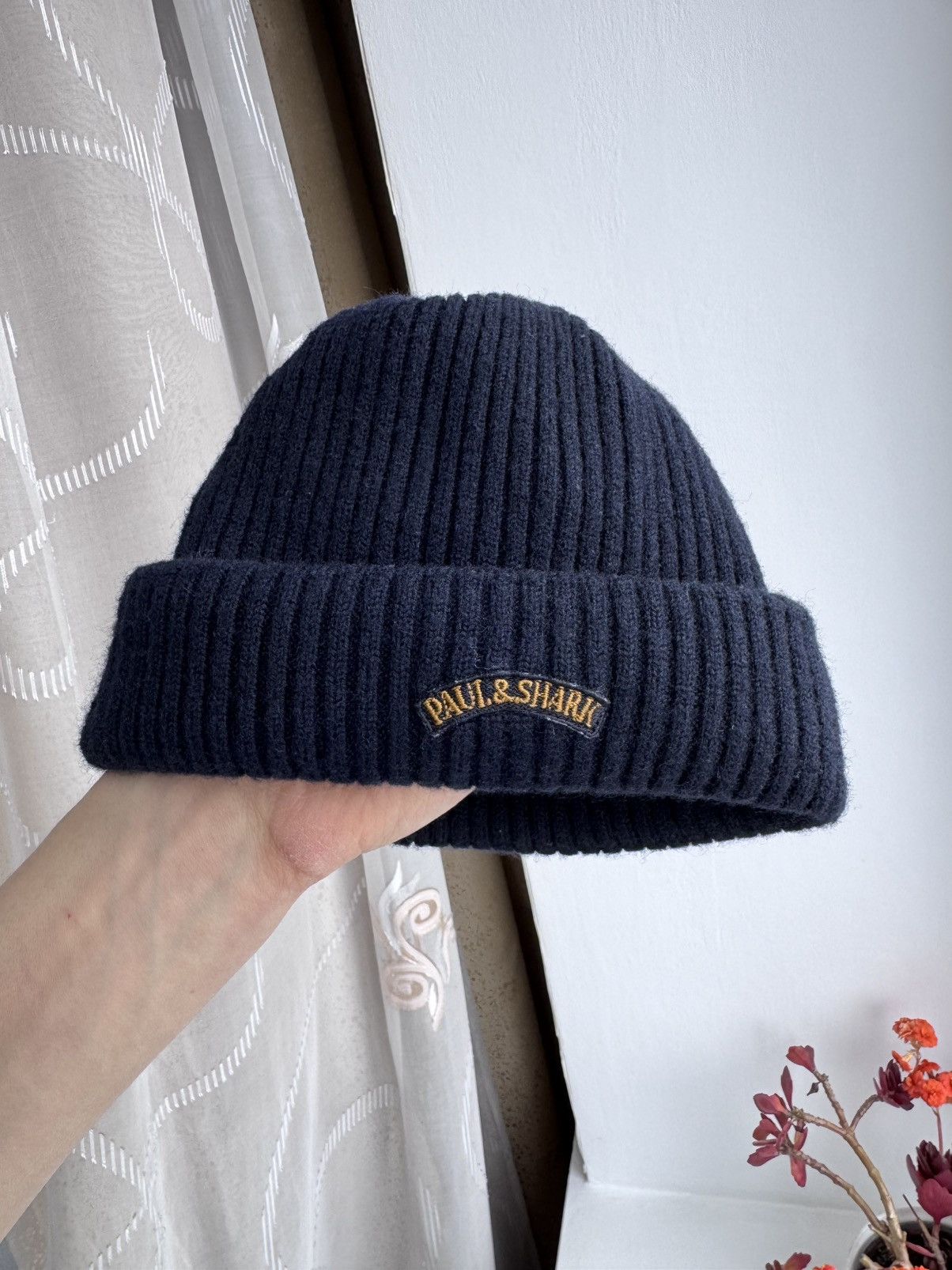 Paul & Shark Vintage Paul Shark Beanie Hat Navy Blue Wool Cousteau Mini Size ONE SIZE - 9 Thumbnail