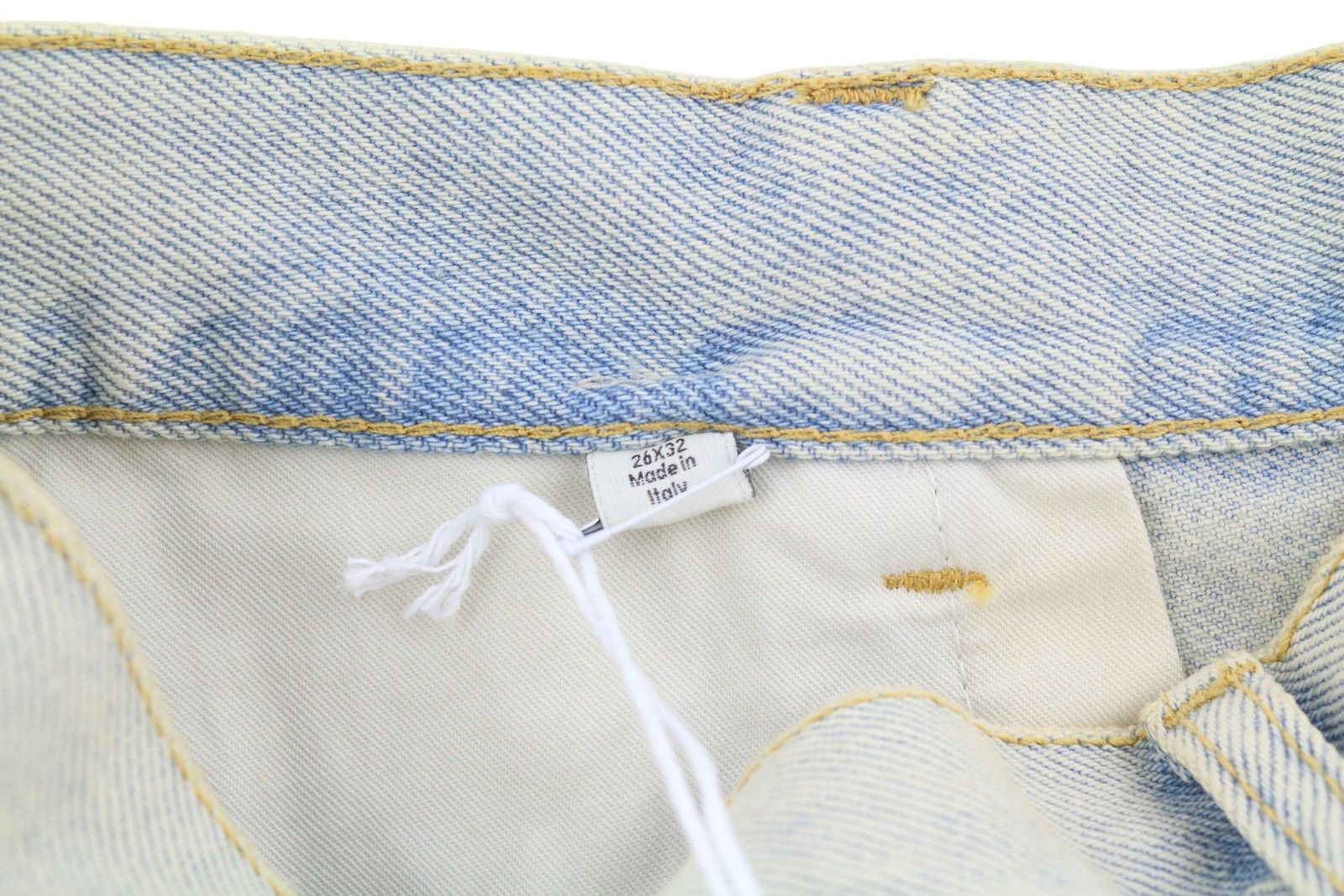 Calvin Klein W26/L32 Light Blue Faded Wide Relaxed 87830 Size 26" / US 2 / IT 38 - 6 Thumbnail