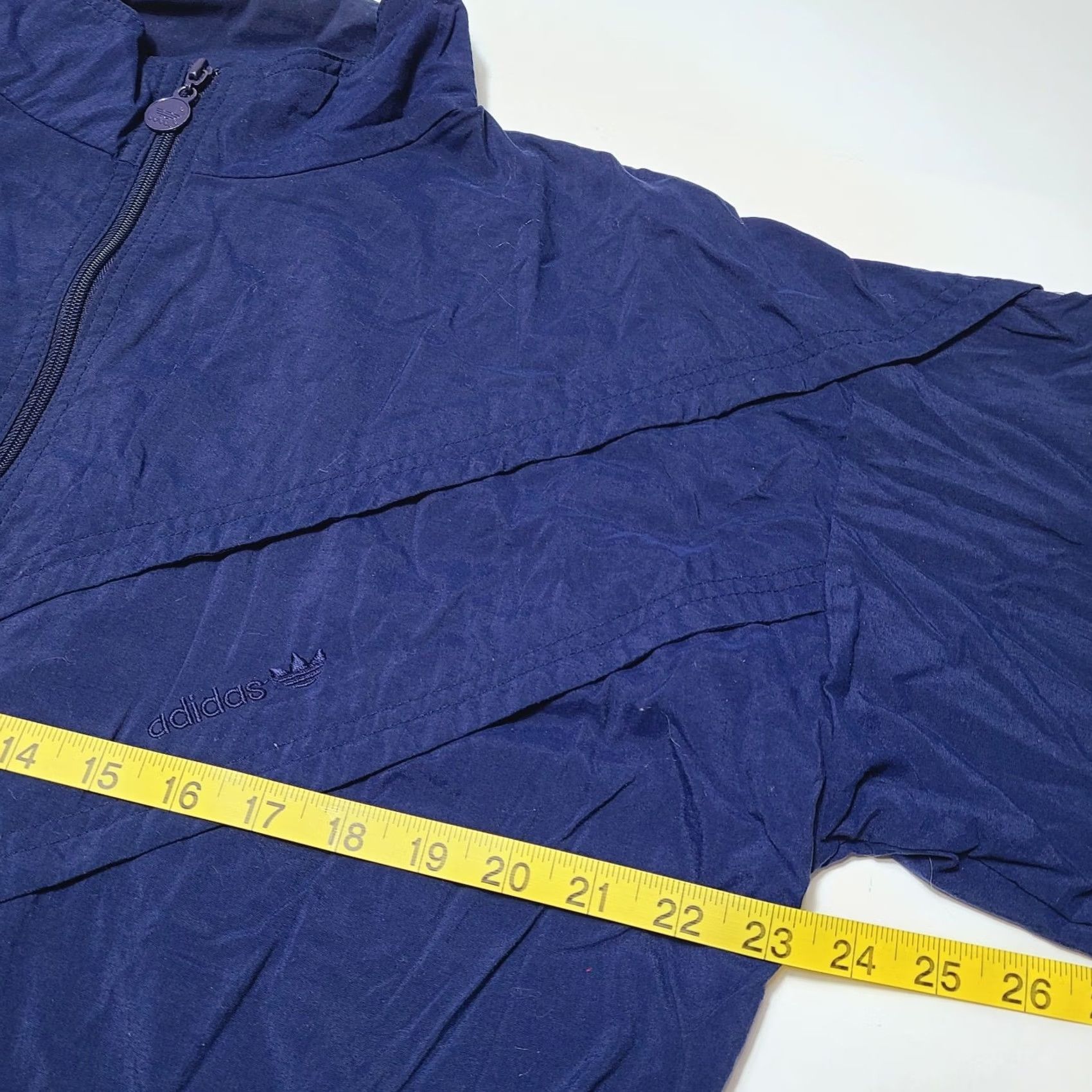 Adidas VINTAGE Adidas Track Jacket Men L 90s Nylon Windbreaker Cotton Lined Blue Embroidered Logo Zipper Windbreaker Size US L / EU 52-54 / 3 - 5 Thumbnail