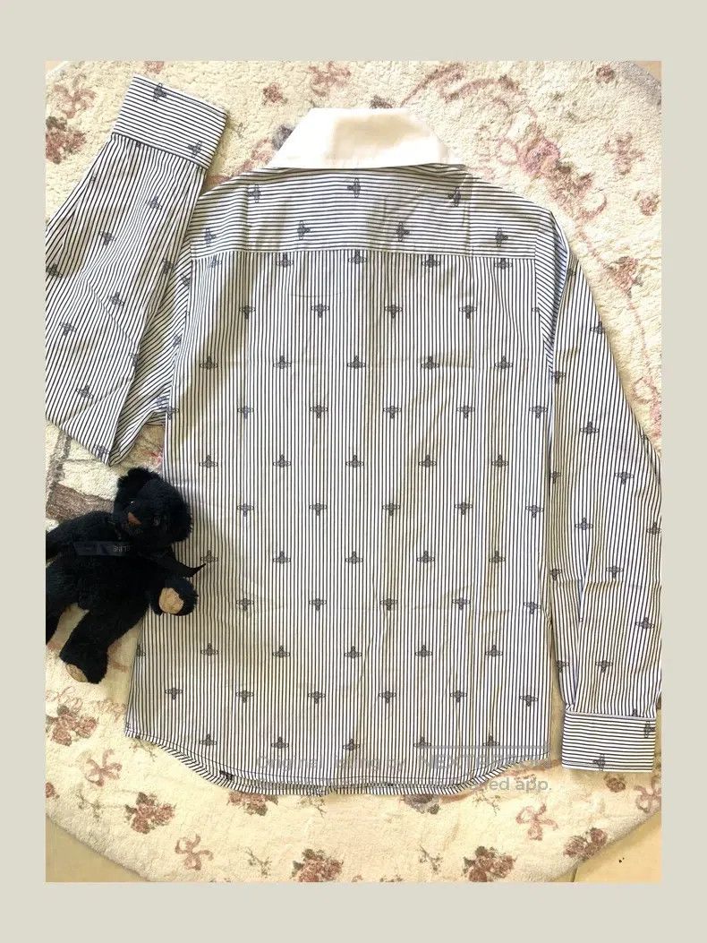 Vivienne Westwood Vivienne Westwood Striped all-print shirt Size L / US 10 / IT 46 - 2 Thumbnail
