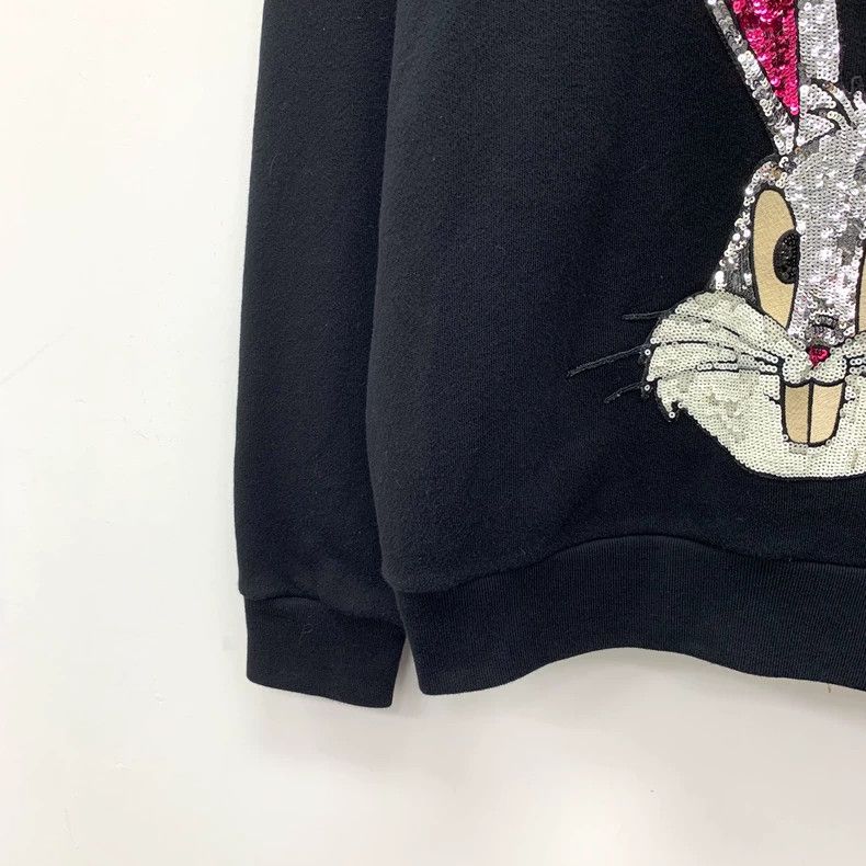 Gucci Gucci Black rabbit sequin cotton round-neck long-sleeved s Size US S / EU 44-46 / 1 - 4 Thumbnail