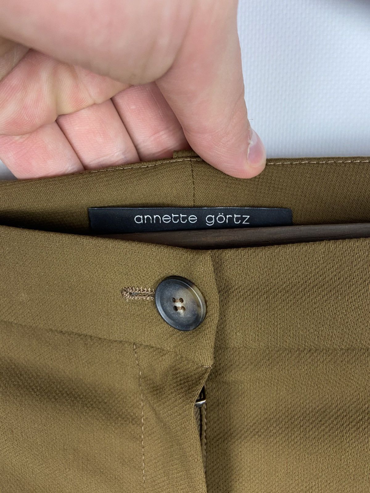 Annette Gortz ANNETTE GORTZ STRAIGHT TABAK PANTS ELISE WITH LOW POCKETS Size 26" / US 2 / IT 38 - 7 Thumbnail