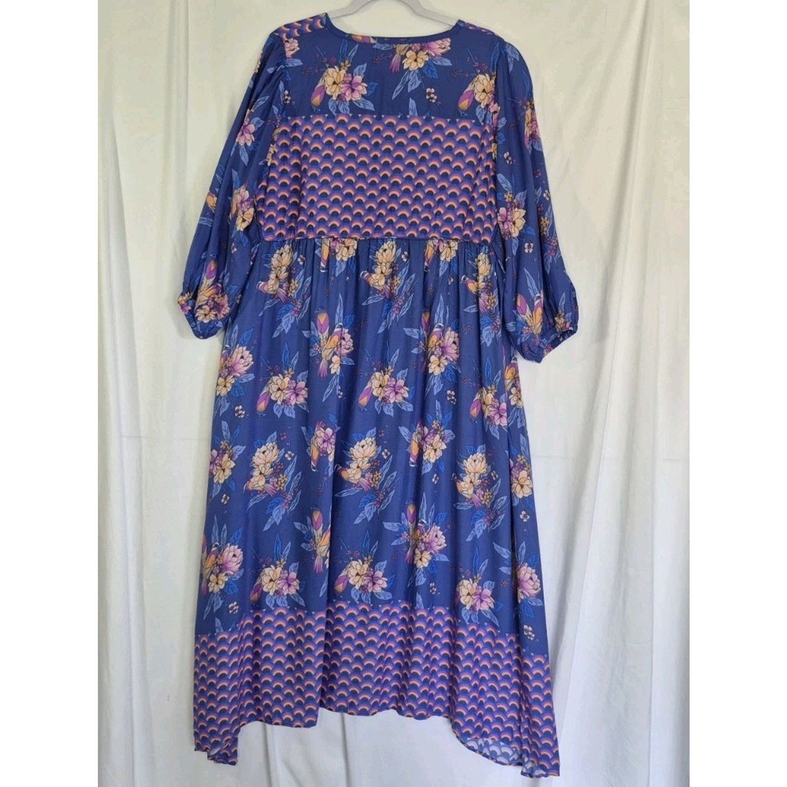 Anthropologie New Anthropologie Jaase Penny Indigo Dreams Midi Dress Large Size L / US 10 / IT 46 - 6 Thumbnail