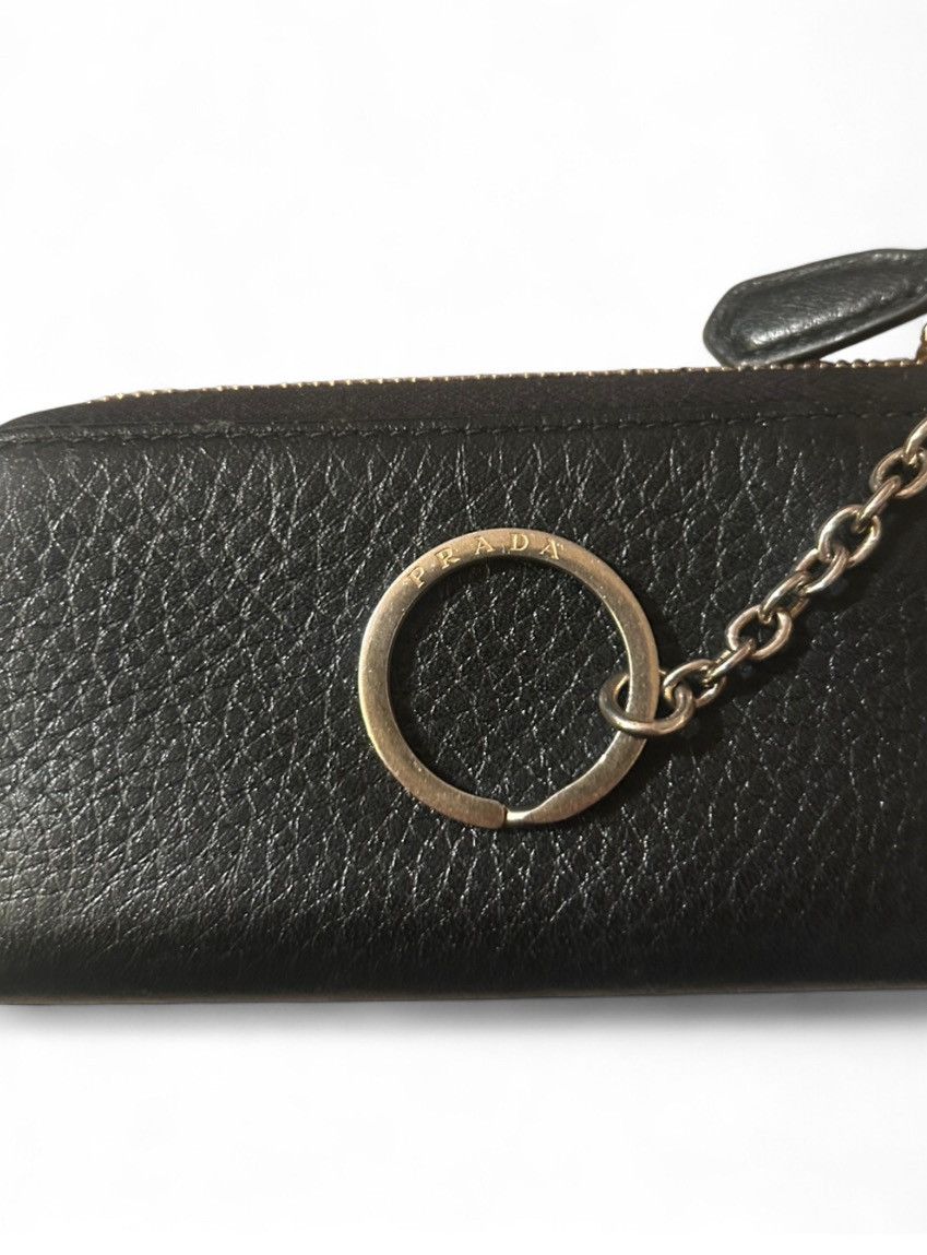 Prada Small Saffaino Leather Black Prada Wallet Size ONE SIZE - 4 Thumbnail