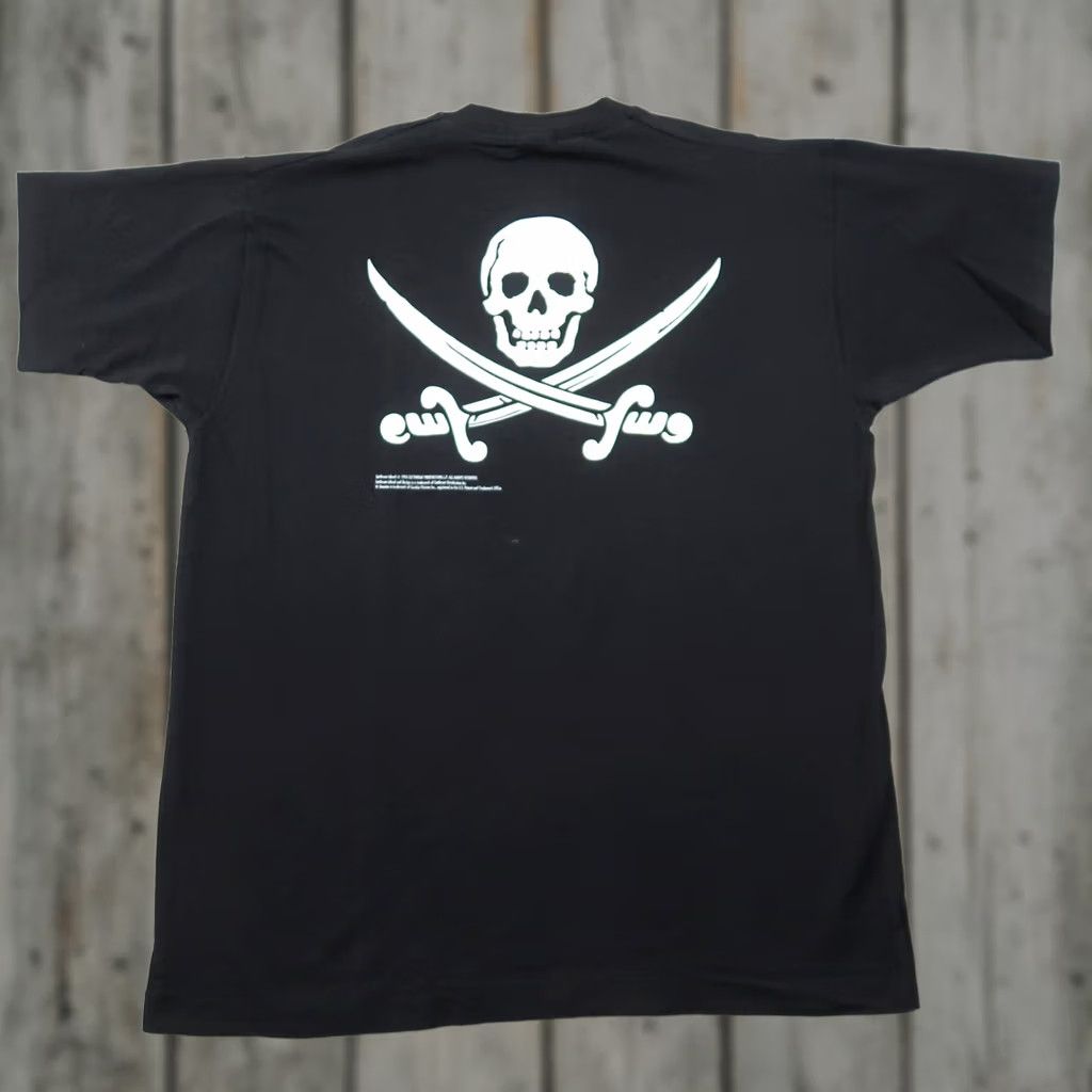 Fruit Of The Loom VINTAGE 90s Mens XL Double-Sided Cutthroat Island Movie Promo T-Shirt Skull Nike Size US XL / EU 56 / 4 - 1 Thumbnail