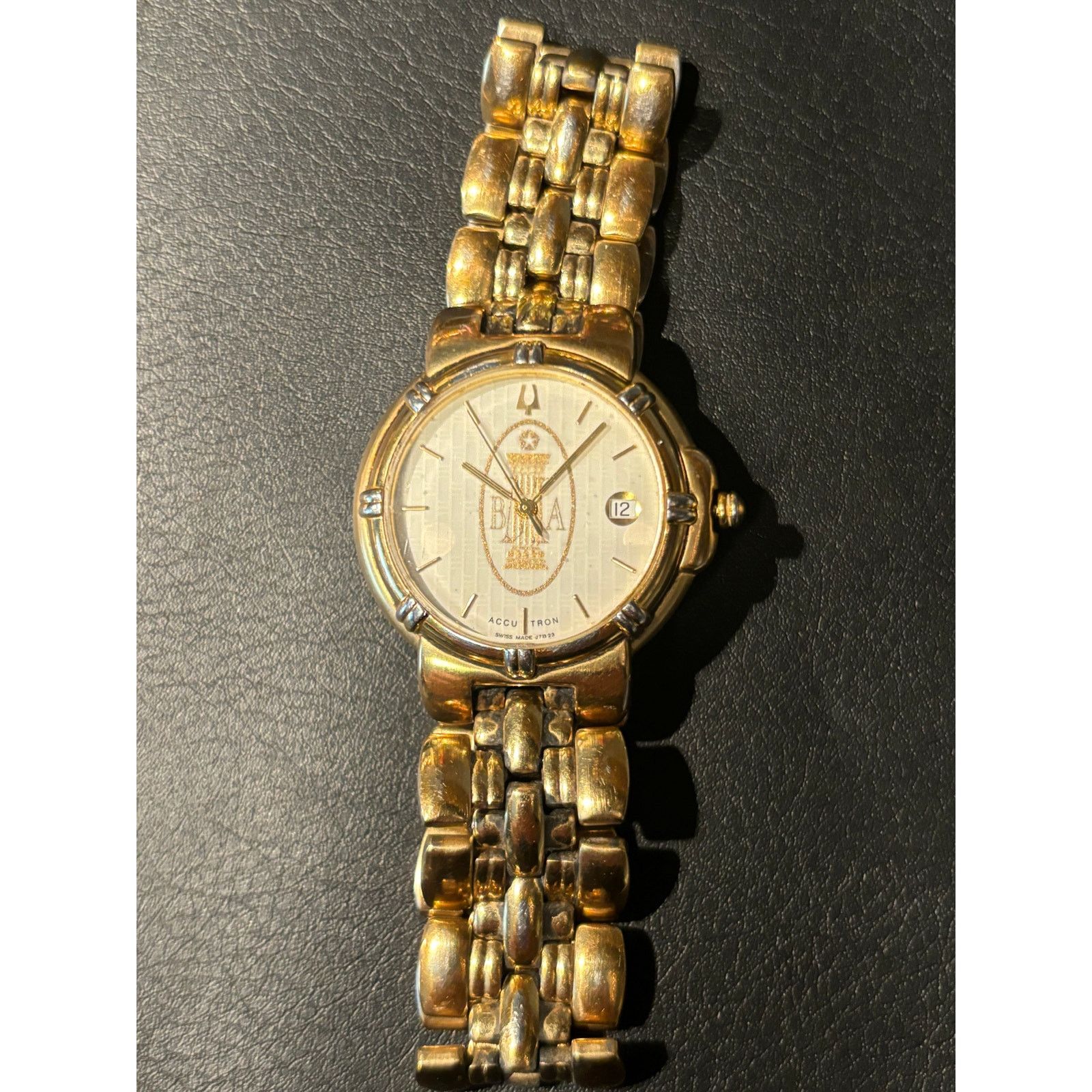 Bulova Accutron Gold Tone Men’s Watch. New Battery. Size ONE SIZE - 7 Thumbnail
