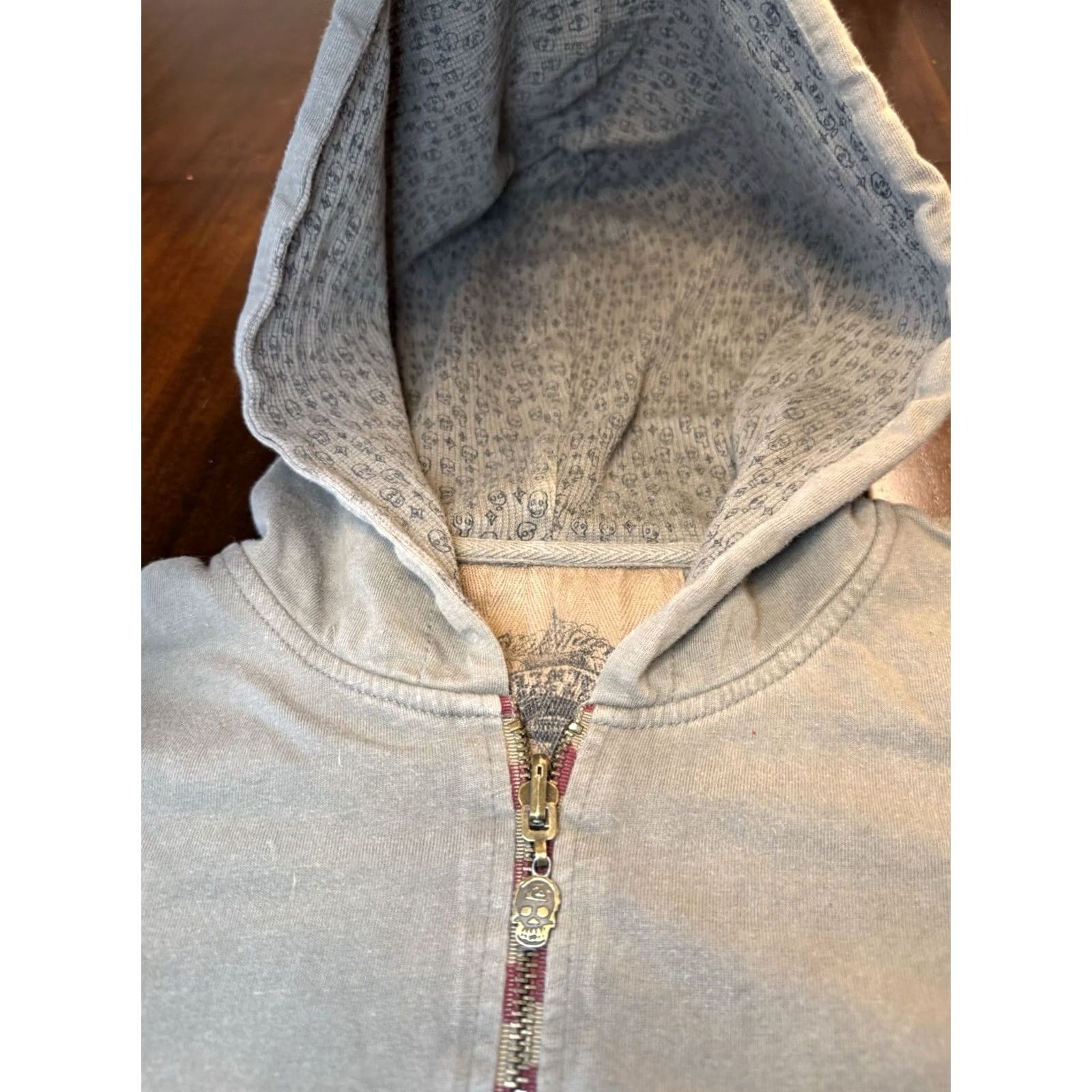 Quiksilver VINTAGE Quiksilver Jacket Full Zip Hooded Green Skull Pirate Ship Mens L Size US L / EU 52-54 / 3 - 6 Thumbnail