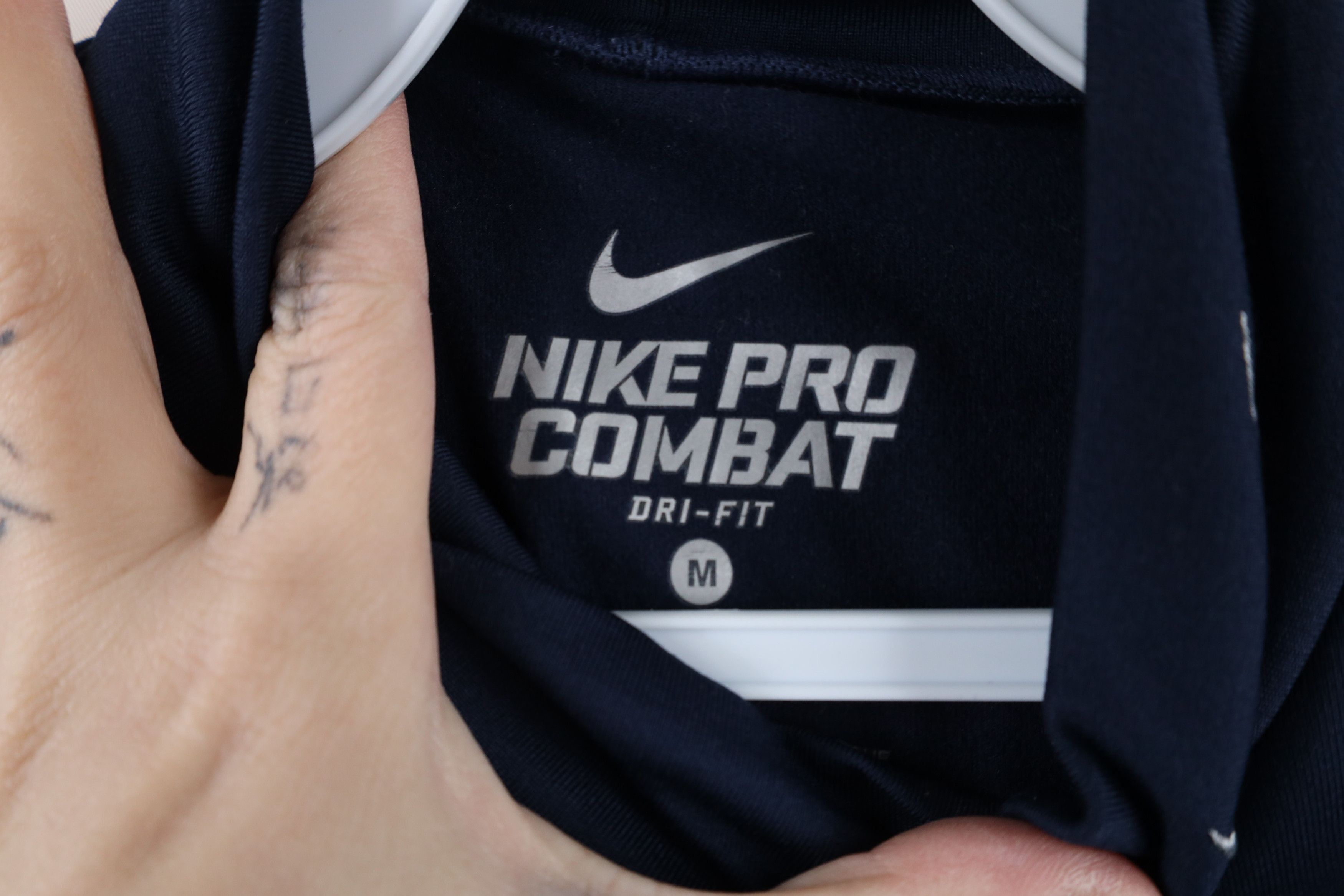 Nike × Vintage Nike Pro Combat Lined Compression Mock Neck Training T-Shirt Size US M / EU 48-50 / 2 - 5 Thumbnail