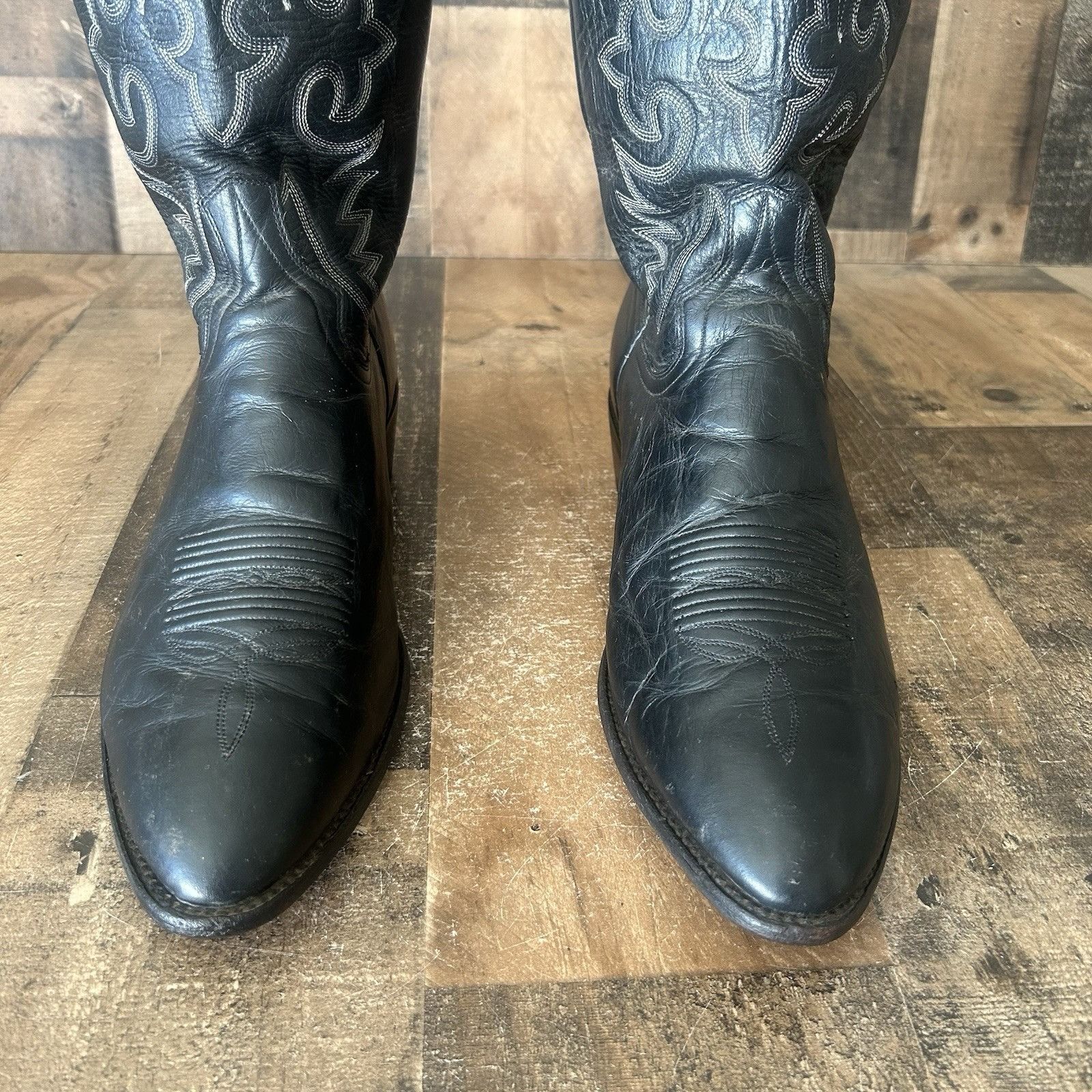 Dan Post Dan Post 2110 R Black Extra Wide Cowboy Boots Mens 12 EW Size US 12 / EU 45 - 9 Thumbnail