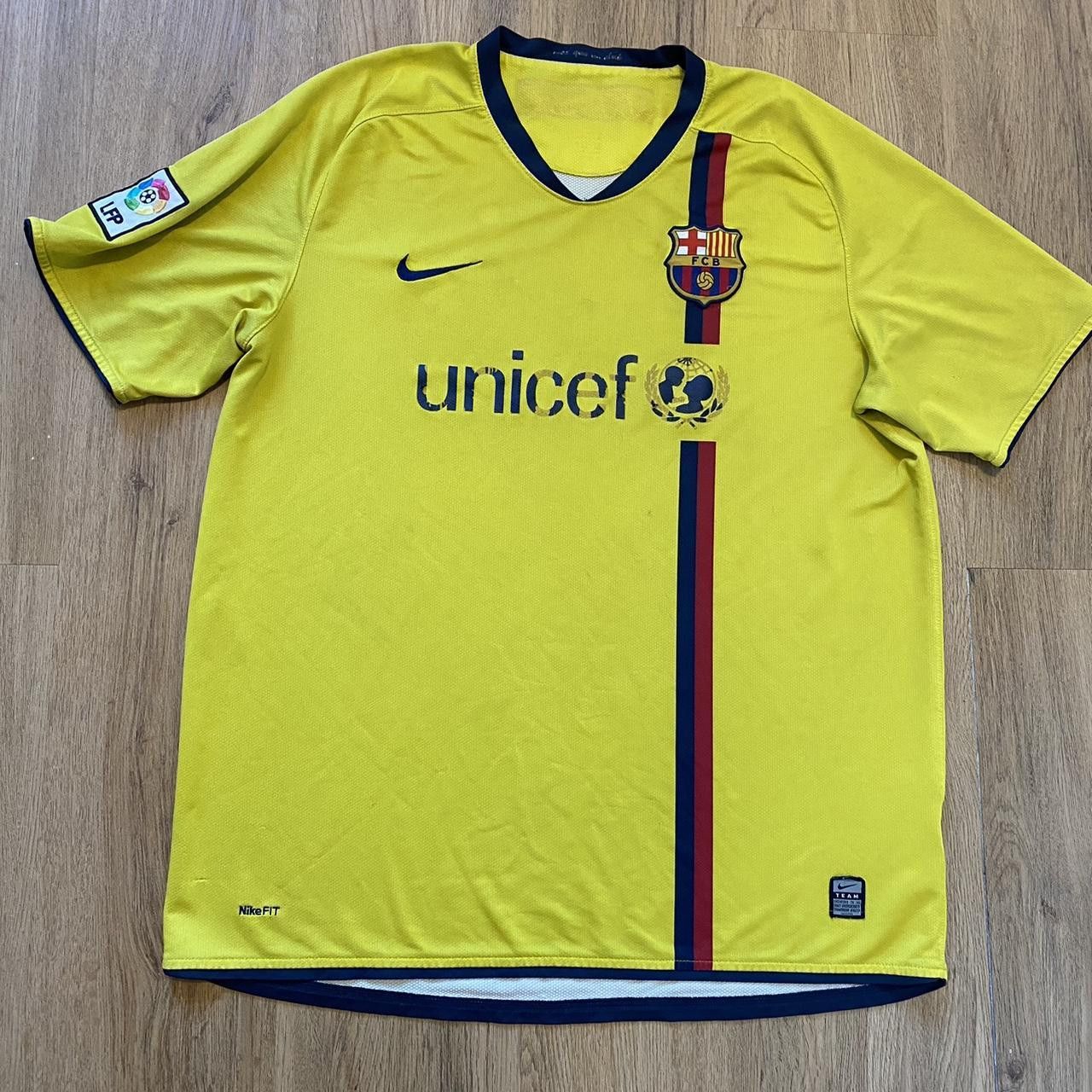 Nike 2008-09 FC Barcelona Away Nike Football Shirt La Liga Size US XL / EU 56 / 4 - 1 Thumbnail