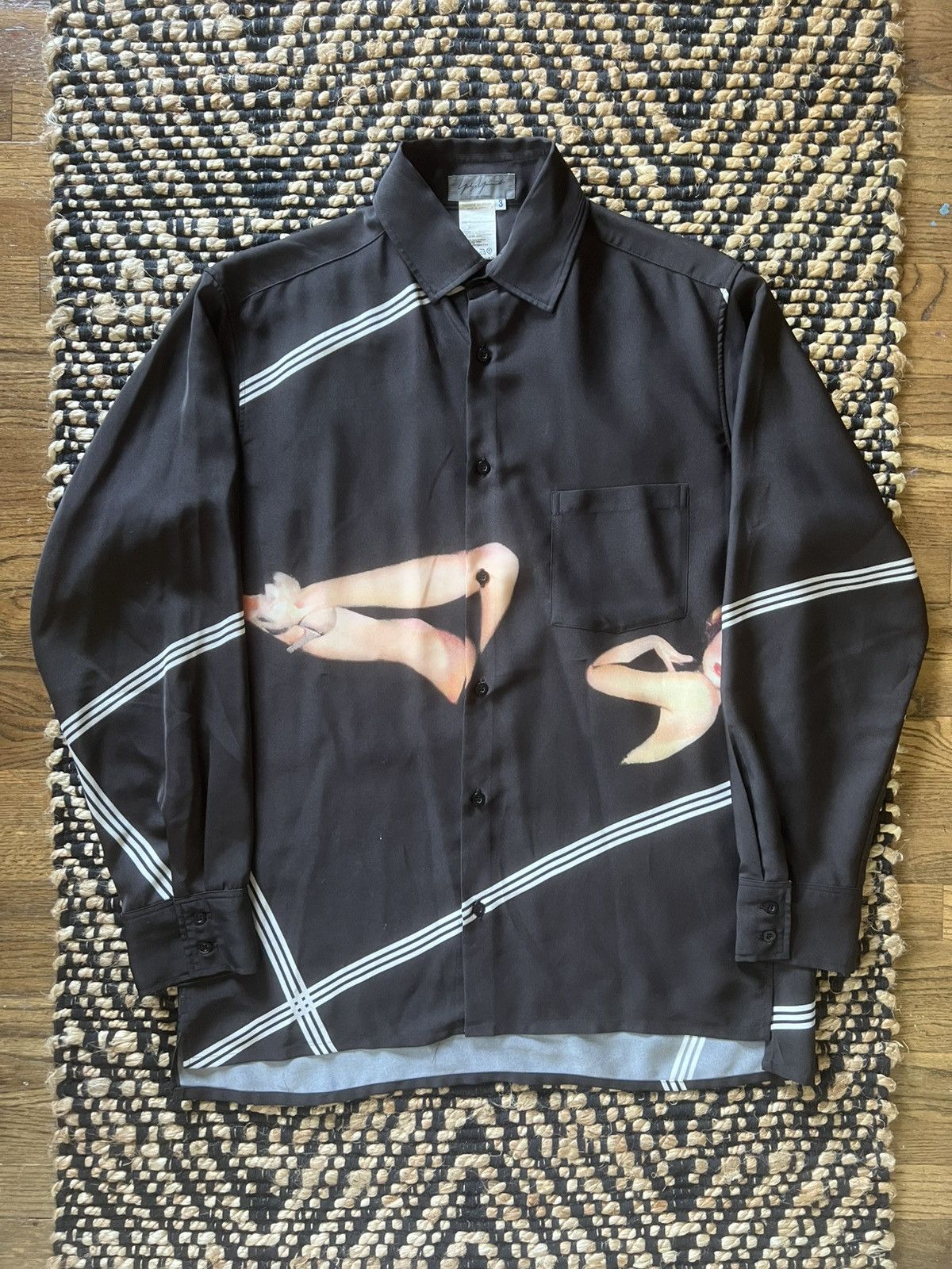 Yohji Yamamoto Yohji Yamamoto Pour Homme AW01 Black Concertina Button Up Size US L / EU 52-54 / 3 - 1 Thumbnail