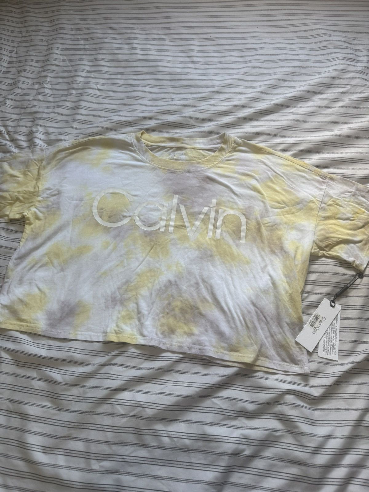 Calvin Klein Calvin Klein Women’s Cropped Tie-Dye T-Shirt NWT – Size L Size L / US 10 / IT 46 - 5 Thumbnail
