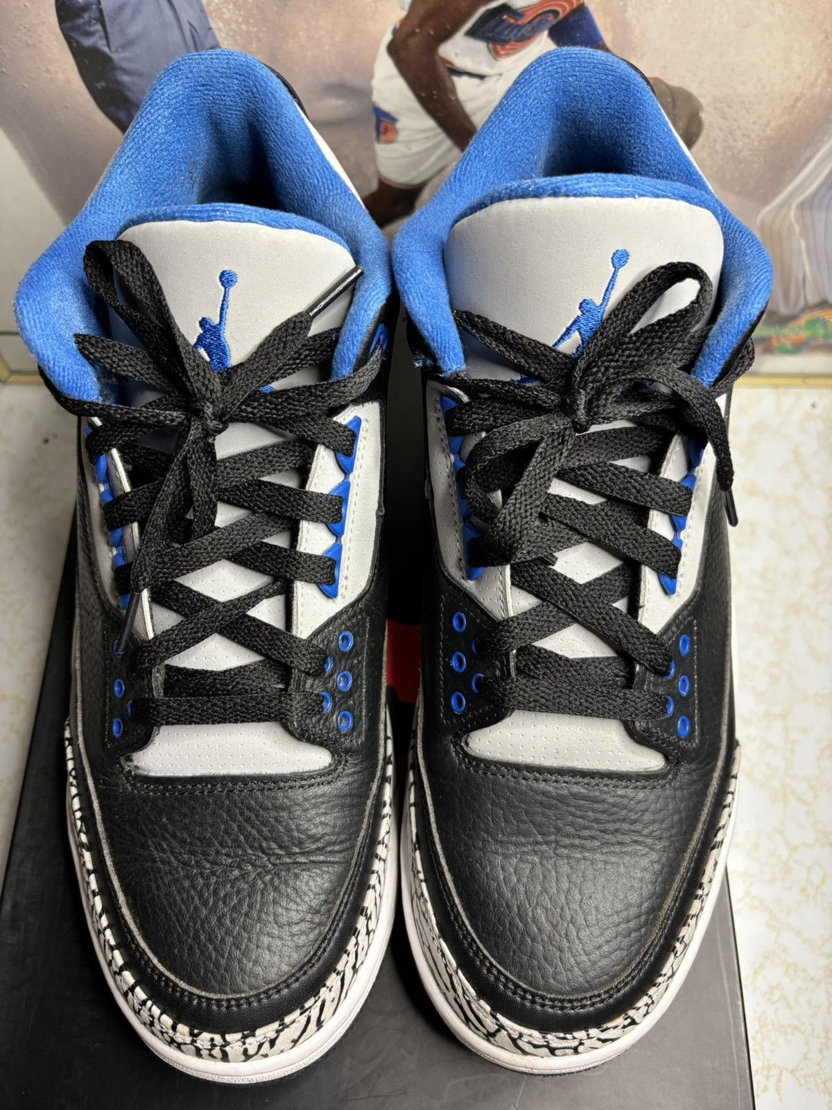 Jordan Brand Jordan Retro 3 ‘sport blue’ Size US 10 / EU 43 - 2 Thumbnail