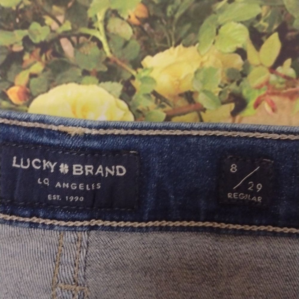 Lucky Brand LUCKY BRAND Ava Mid Rise Super Skinny Distressed Jeans 8/29R Size 30" / US 8 / IT 44 - 2 Thumbnail