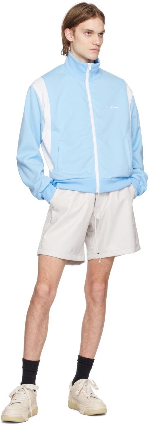 Amiri o1y0525 Logo Turtleneck Sweatshirt in Sky Blue Size US M / EU 48-50 / 2 - 4 Thumbnail