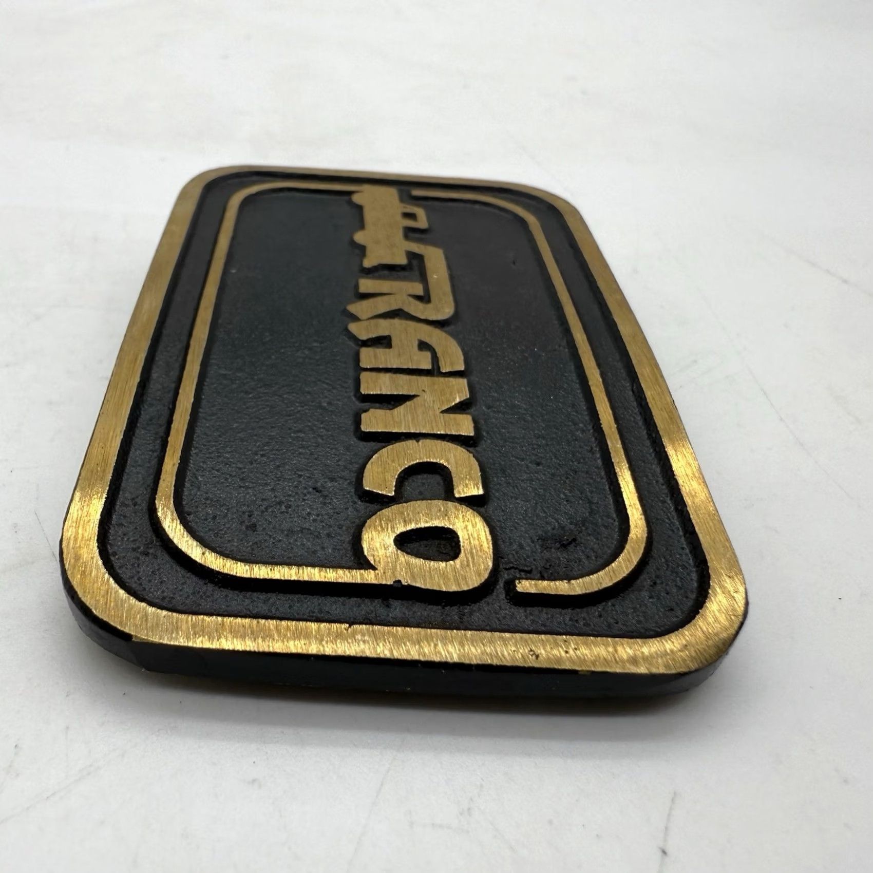 Vintage Vintage Ranco Custom Dump Trailers Promo Belt Buckle Trucker Brass Dyna Size ONE SIZE - 7 Thumbnail