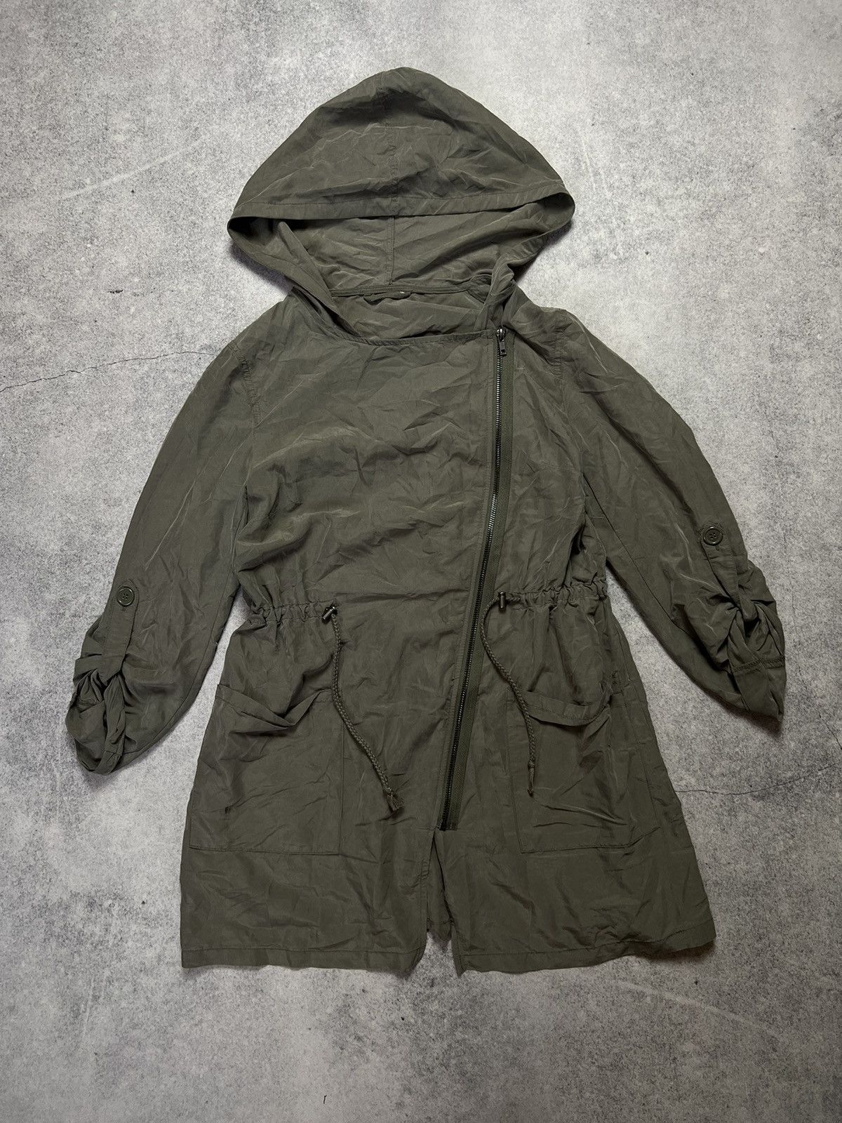 If Six Was Nine Vintage Rick Owens Style Japanese Asymmetrical Trench Size L / US 10 / IT 46 - 1 Thumbnail
