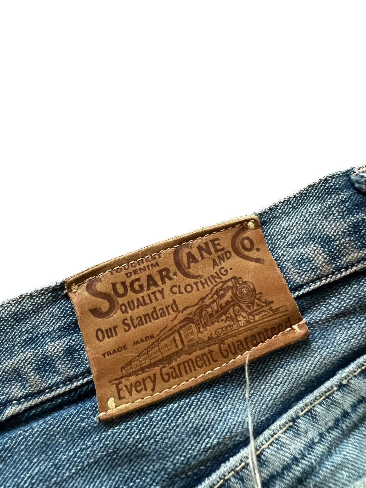 Sugar Cane 1990s Sugar Cane Toyo Enterprise Distressed Selvedge Jeans Size US 31 - 11 Thumbnail