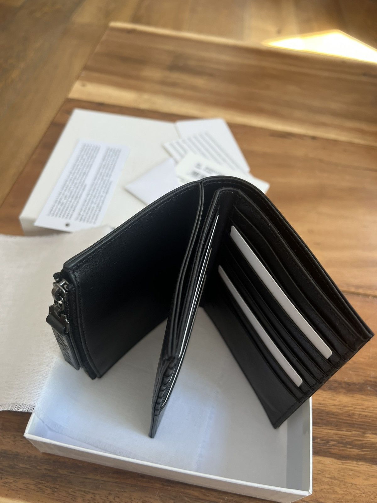 Maison Margiela MAISON MARGIELA FOUR STITSIZE LEATHER Black Wallet Size ONE SIZE - 3 Thumbnail