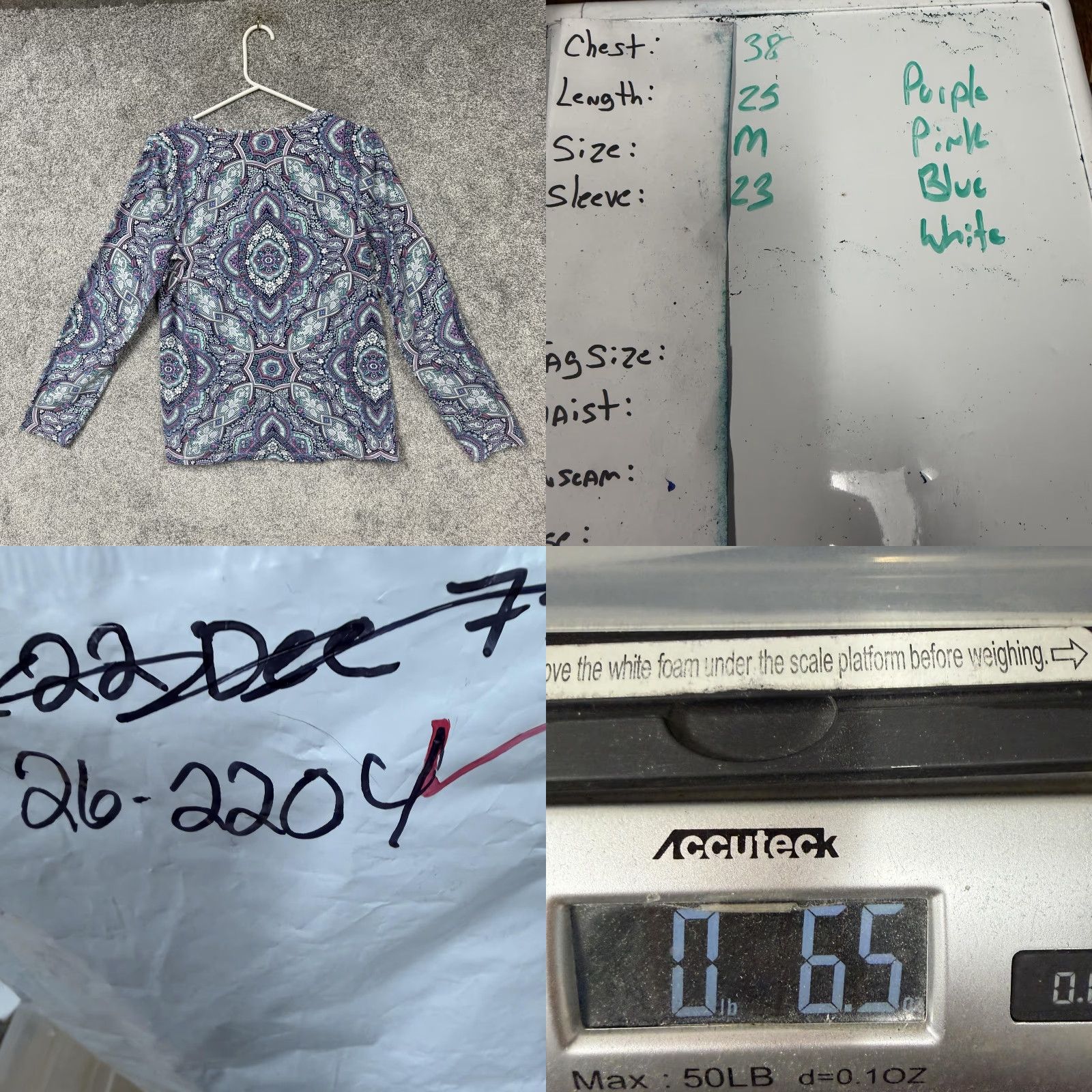 Talbots Talbots Tee Shirt Womens M Multicolor Paisley Crew Neck Long Sleeve Pullover Casual Boho Preppy Cotton Spandex Jersey Size M / US 6-8 / IT 42-44 - 8 Thumbnail
