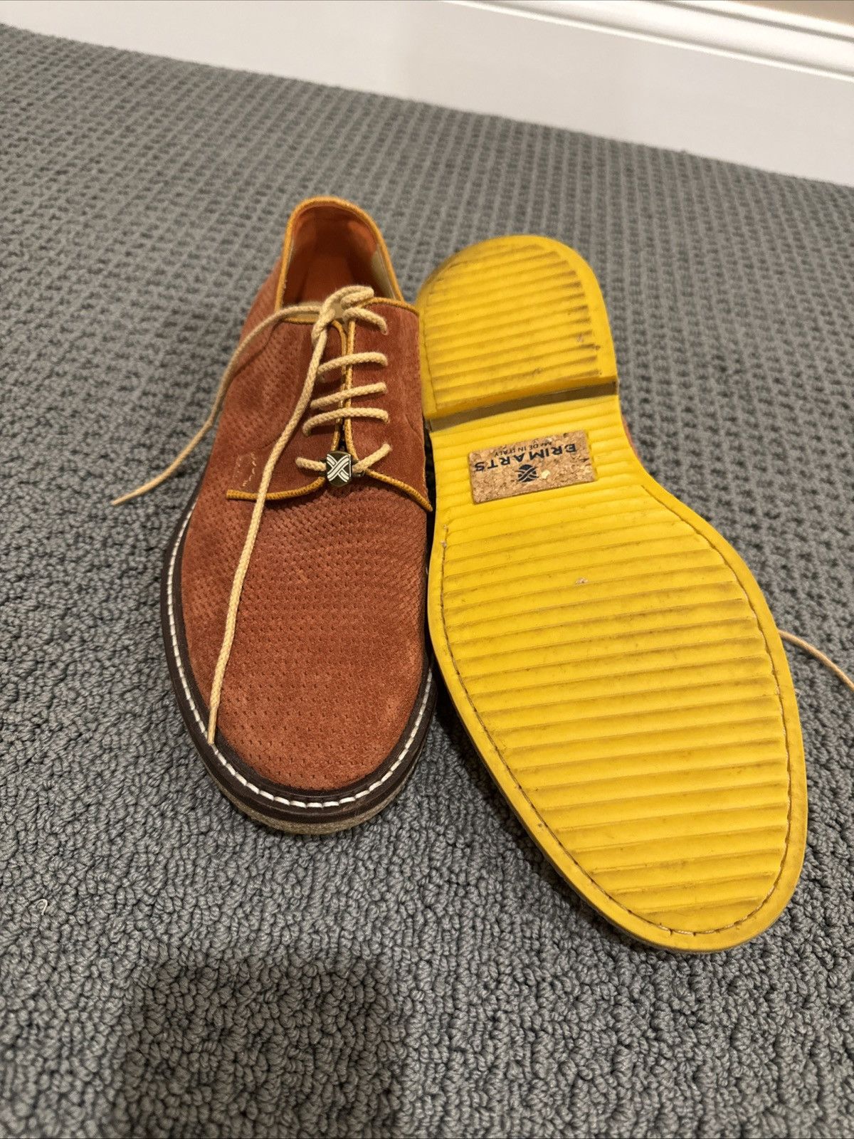 Other Brimarts made in Italy rust suede derbies Size US 9.5 / EU 42-43 - 5 Thumbnail