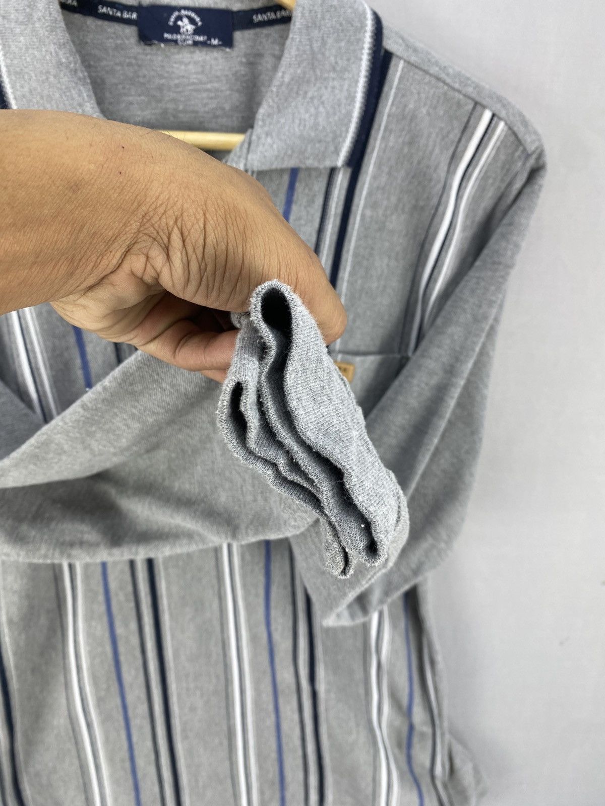 Japanese Brand Vintage Y2k Santa Barbara Long Sleeve Polo Shirt Size US M / EU 48-50 / 2 - 10 Thumbnail