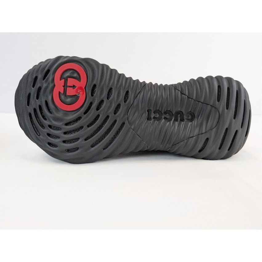 Gucci o1rshd1 Ripple Leather Sneakers in Black Size US 11.5 / EU 44-45 - 12 Thumbnail