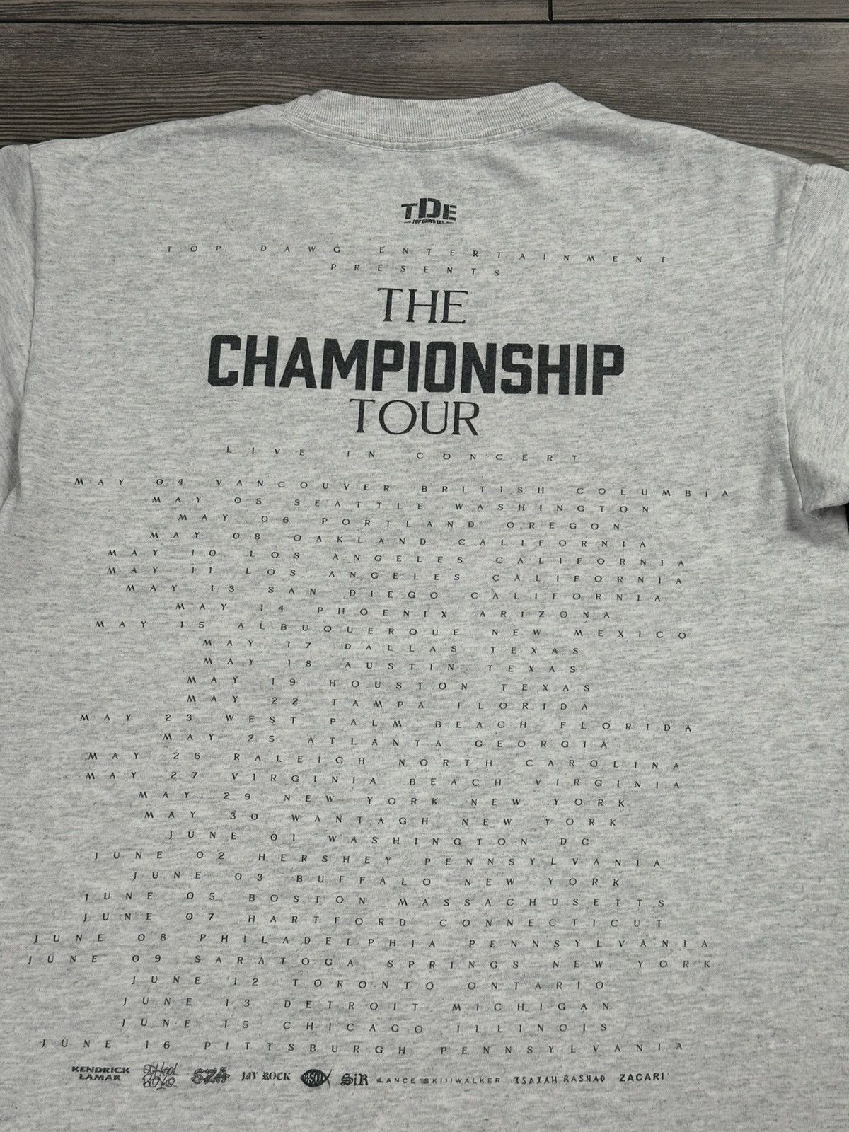 Rap Tees × Top Dawg Entertainment Top Dawg Entertainment Championship Tour T Shirt Size US S / EU 44-46 / 1 - 4 Thumbnail