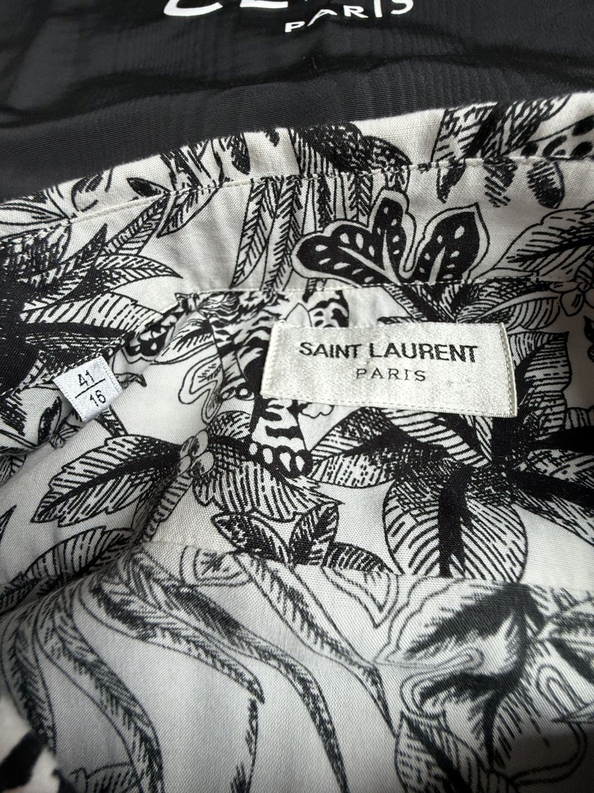 Saint Laurent Paris SS21 Saint Laurent jungle animal print Hawaiian shirt 41 Size US L / EU 52-54 / 3 - 17 Thumbnail