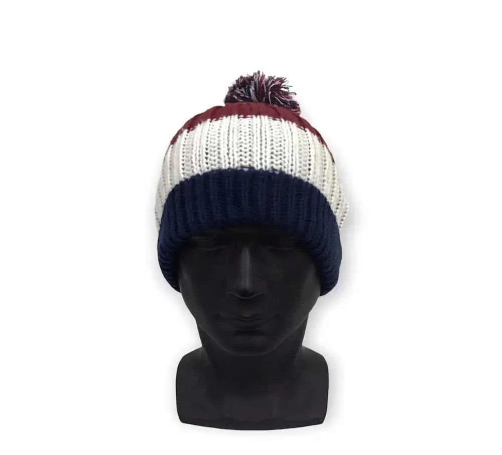 Japanese Brand Japanese Brand Stripe Design Beanie Hat Size ONE SIZE - 2 Thumbnail