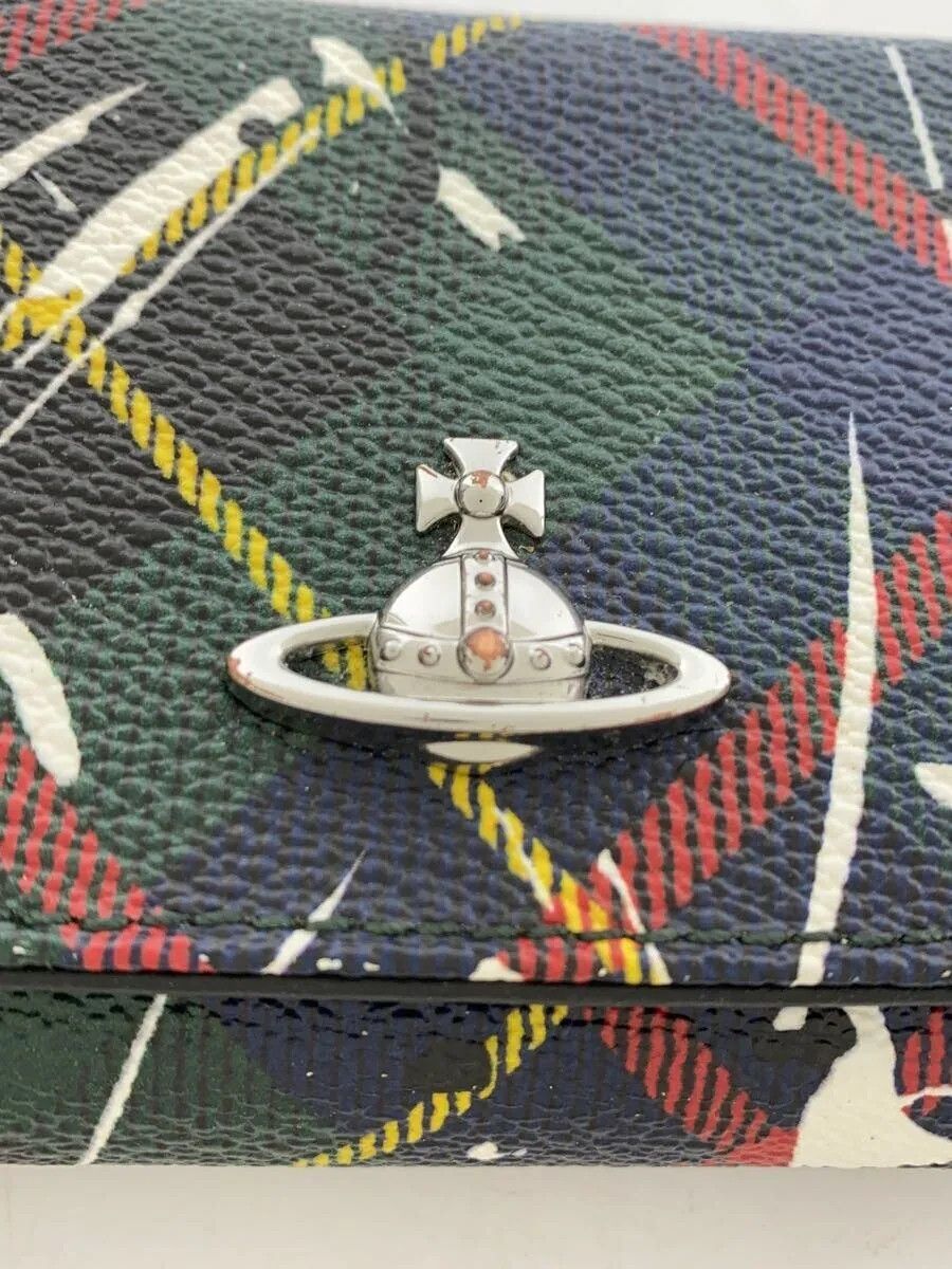 Vivienne Westwood Paint Plaid Orb Leather Wallet Size ONE SIZE - 3 Thumbnail