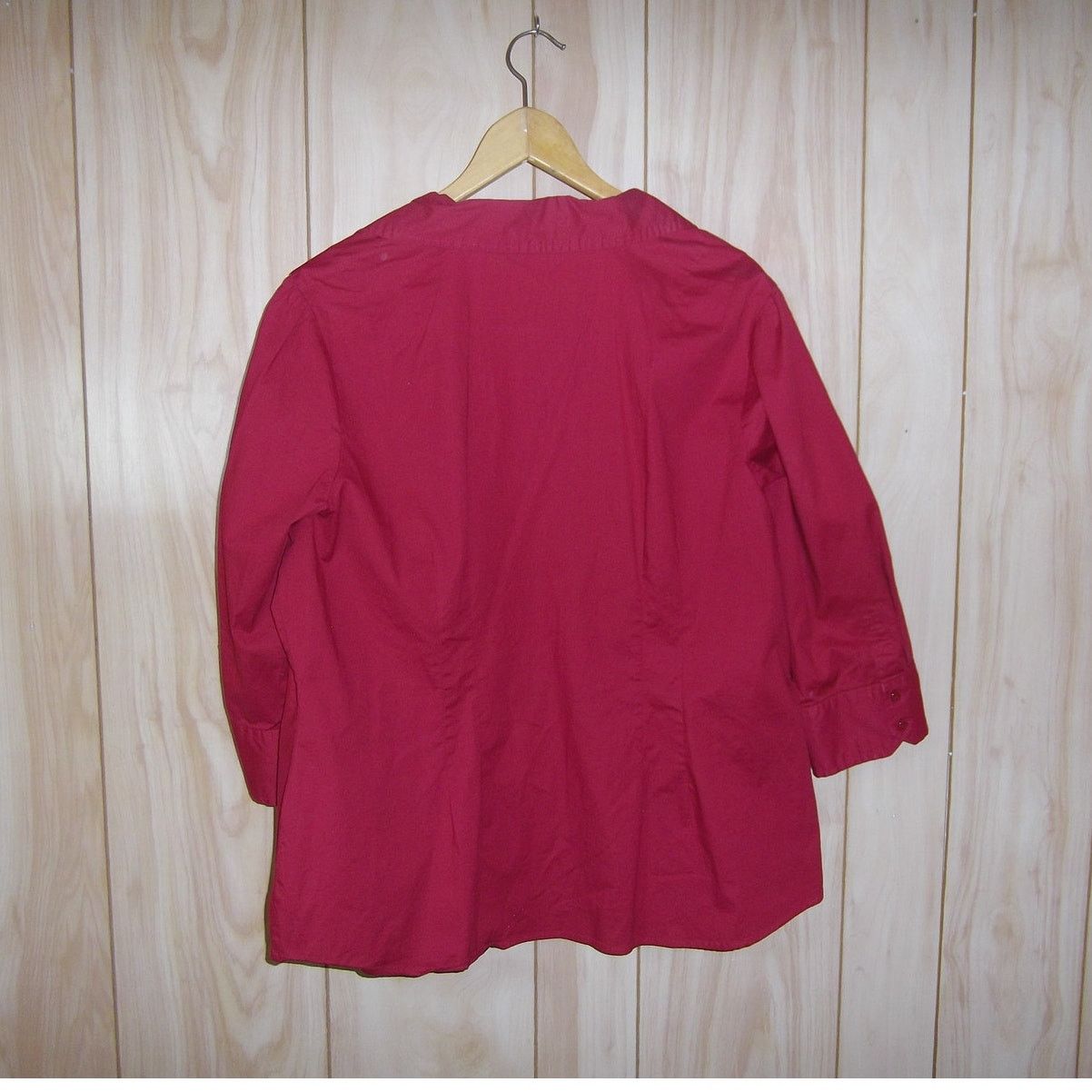 St. Johns Bay St John's Bay Collared 3/4 Sleeve Women Shirt 1X Size XL / US 12-14 / IT 48-50 - 2 Thumbnail