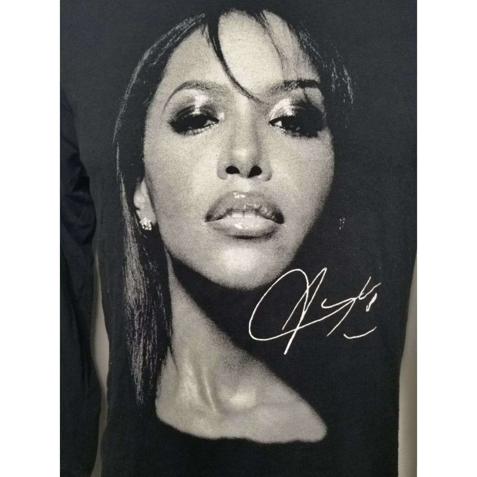 Vintage VINTAGE Aaliyah Share My World Tour 90s Black Long Sleeve T Shirt Mens M Size US M / EU 48-50 / 2 - 2 Thumbnail
