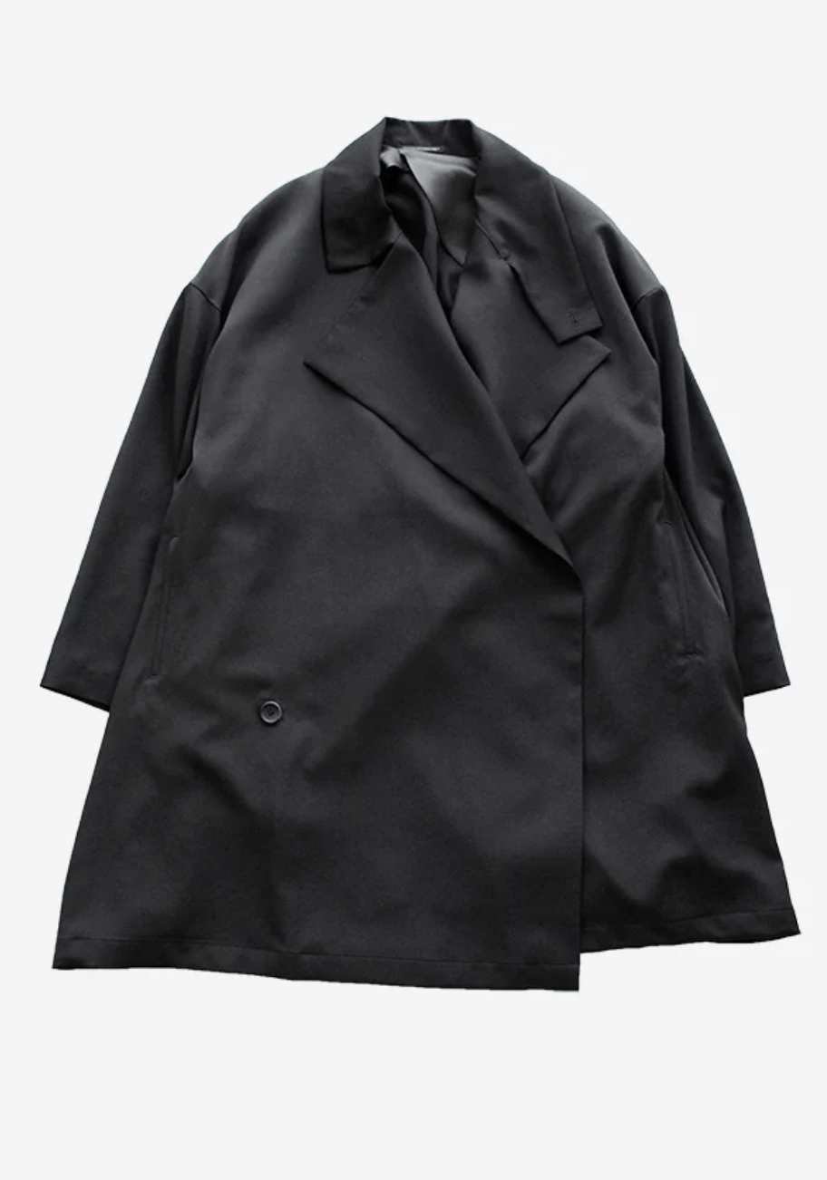 Yohji Yamamoto Yohji Yamamoto Pour Homme - WOOL GABARDINE SMOOTH COAT Size US M / EU 48-50 / 2 - 11 Thumbnail