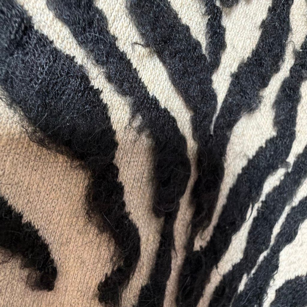 Zara Zara Knit Limited Edition Textured Zebra Cardigan Coat, Luxe Size M / US 6-8 / IT 42-44 - 5 Thumbnail