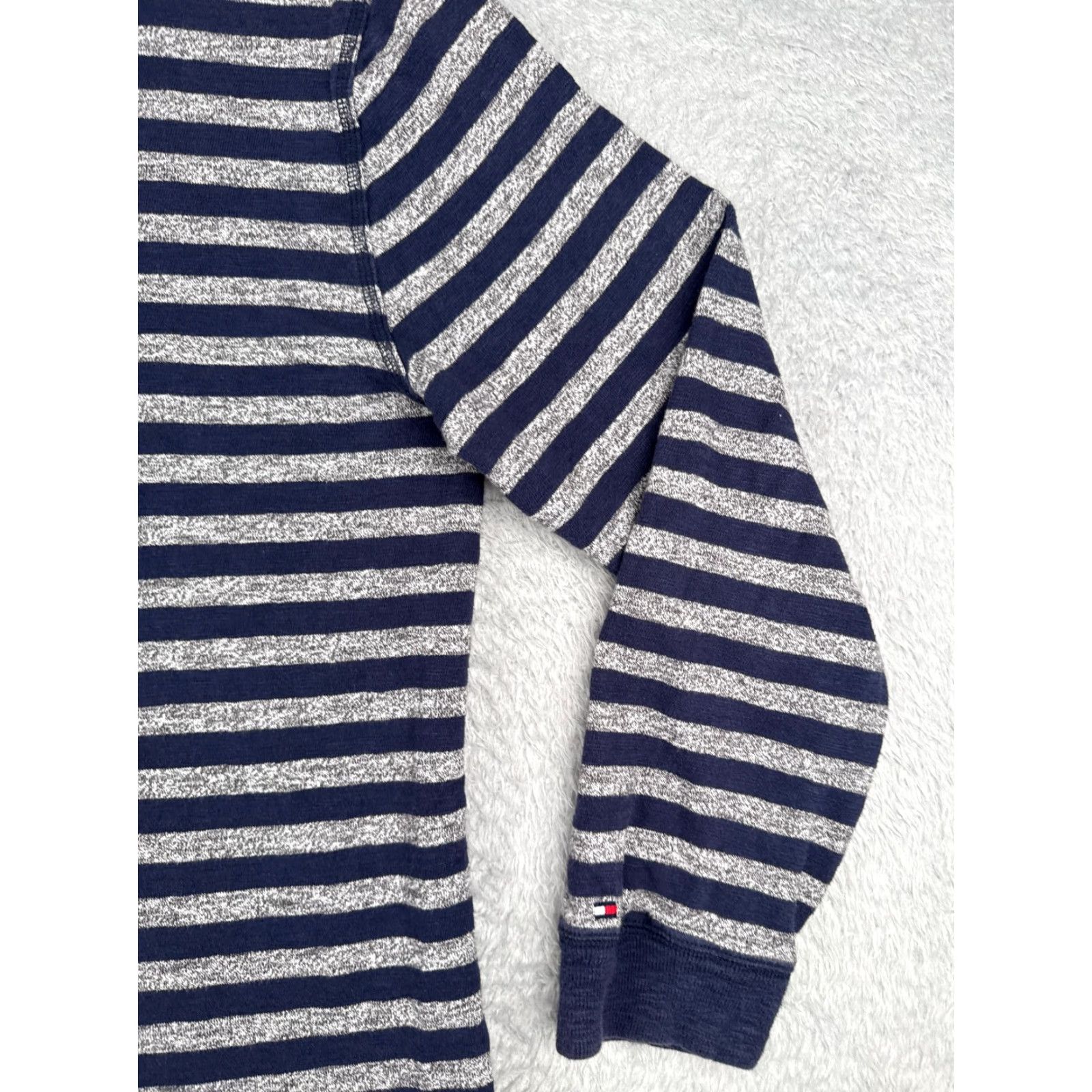 Tommy Hilfiger Tommy Hilfiger Shirt Women 2XL Blue Stripe Long Sleeve Crew Neck Cotton Size XXL / US 16-18 / IT 52-54 - 2 Thumbnail