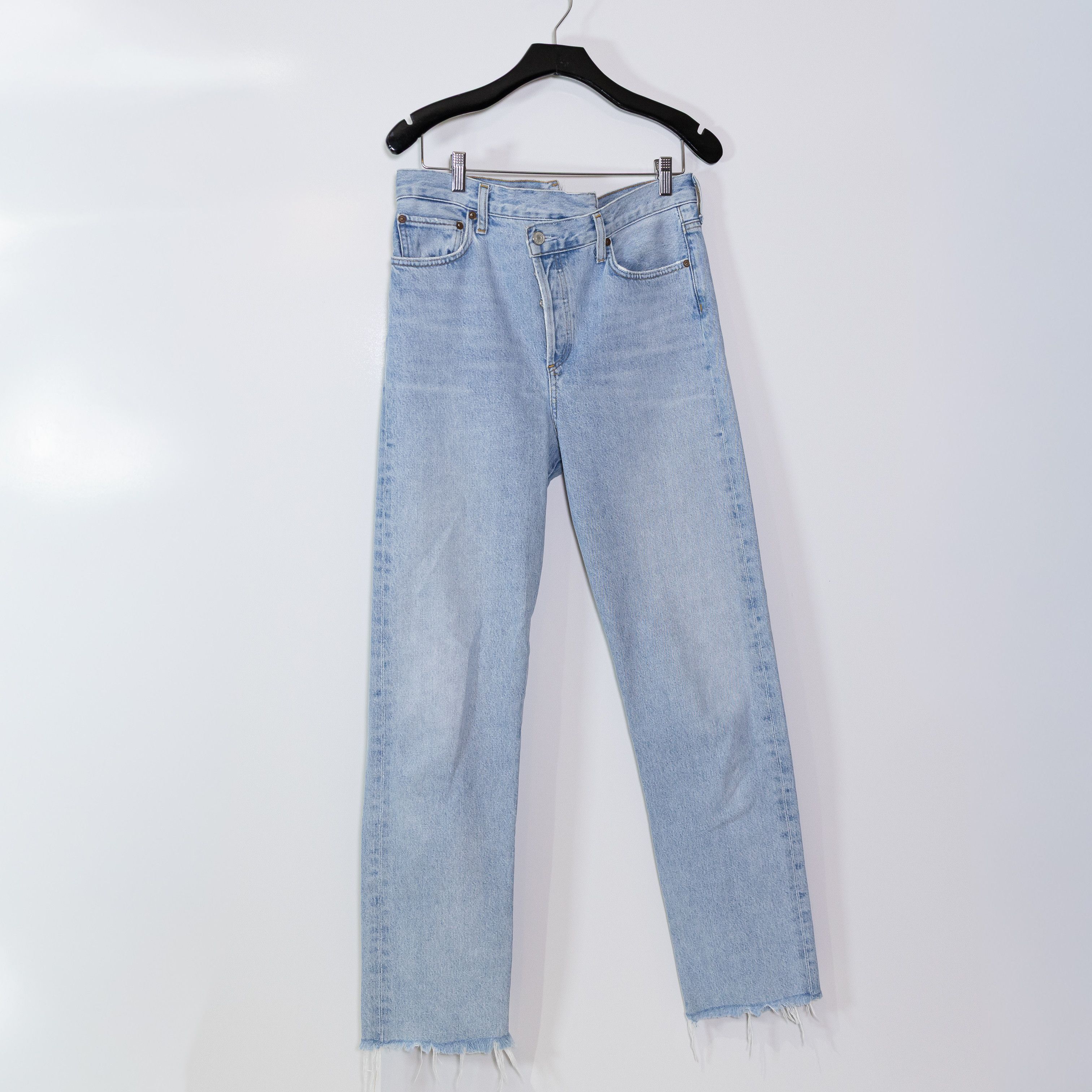 Agolde Agolde Criss Cross Straight Leg Mid Rise Size 27" / US 4 / IT 40 - 1 Thumbnail