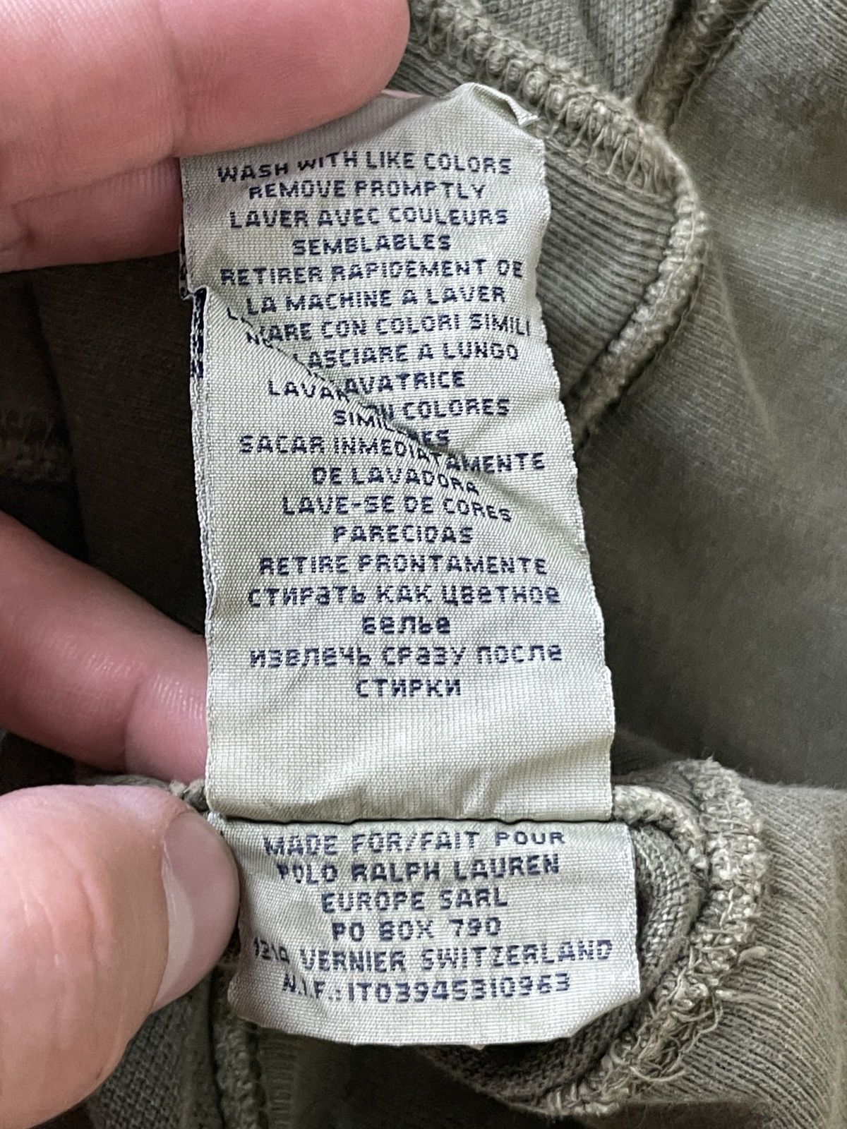 Polo Ralph Lauren Polo Ralph Lauren pique Vintage Olive Green Hoodie 90s Size US XL / EU 56 / 4 - 22 Thumbnail